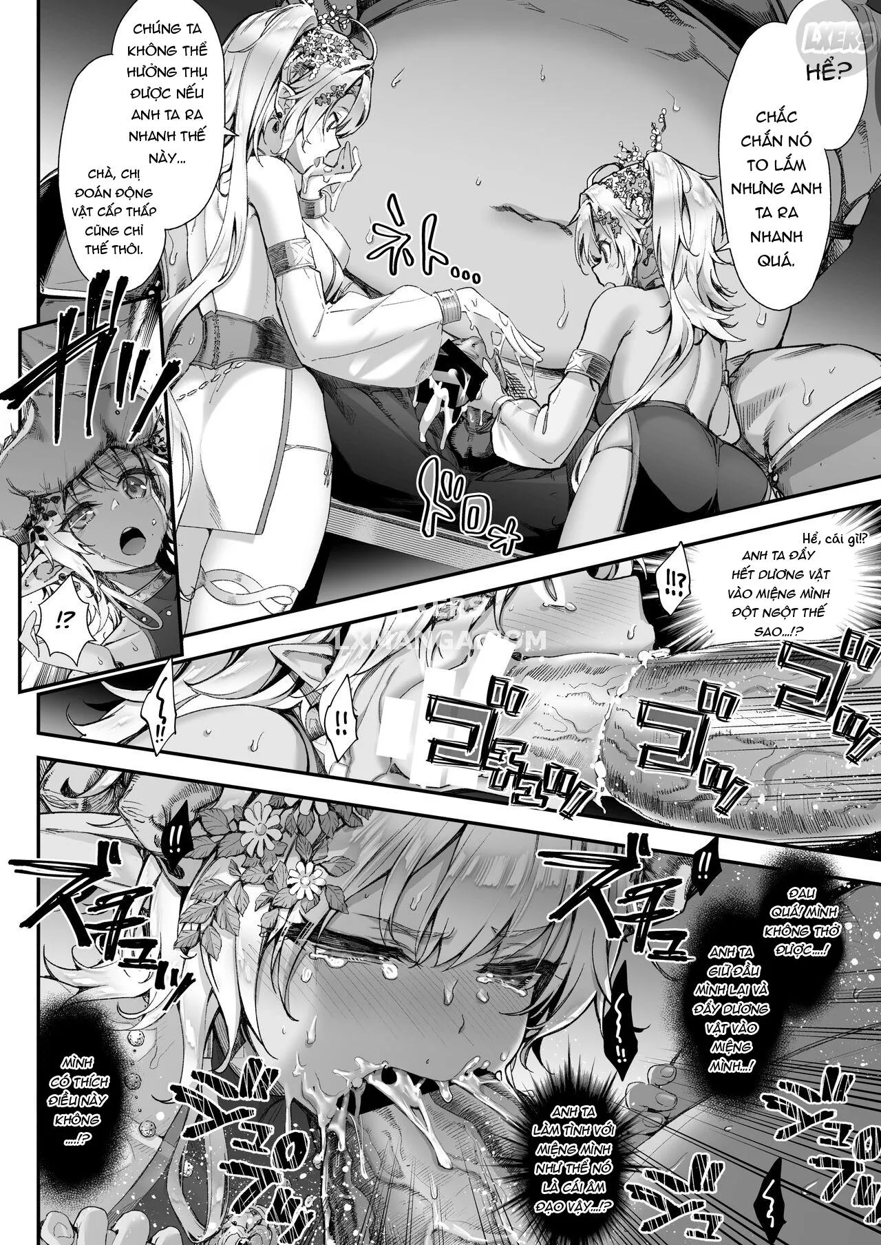 HentaiVN.net - Ảnh 11 - Midara na Elf-san wa Orc-kun ga Osuki [Lewd Elf Likes Orc-kun ; 淫らなエルフさんはオークくんがお好き] - Chap 2 - [END]