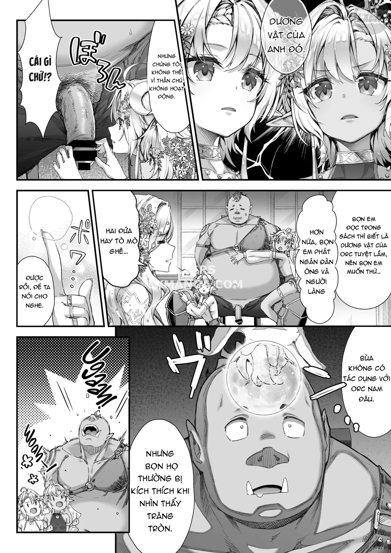 HentaiVN.net - Ảnh 9 - Midara na Elf-san wa Orc-kun ga Osuki [Lewd Elf Likes Orc-kun ; 淫らなエルフさんはオークくんがお好き] - Chap 2 - [END]