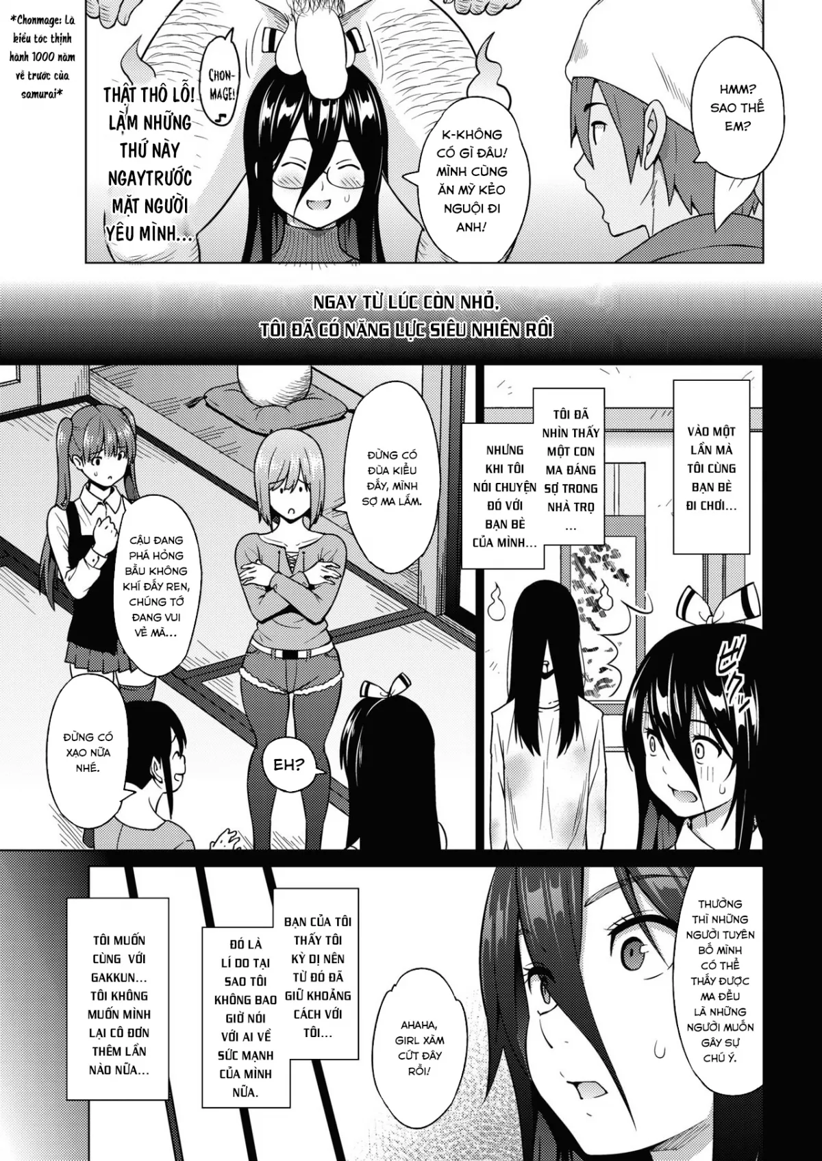 HentaiVN.net - Ảnh 4 - Tsukaretemo Koi ga Shitai! Ichi-wa [Even If I’m Haunted by a Ghost, I still want to Fall in Love!] - Chap 1