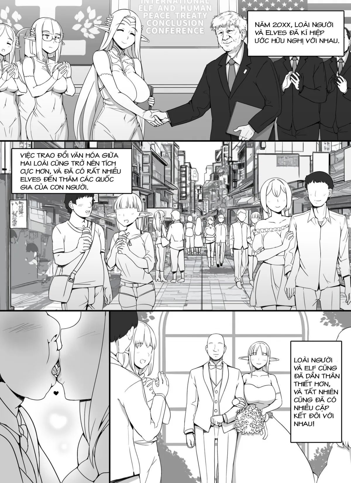 HentaiVN.net - Ảnh 3 - Ningen Danna Mochi Hitozuma Elf Muke Ninkatsu Salon e Youkoso - Chap 1