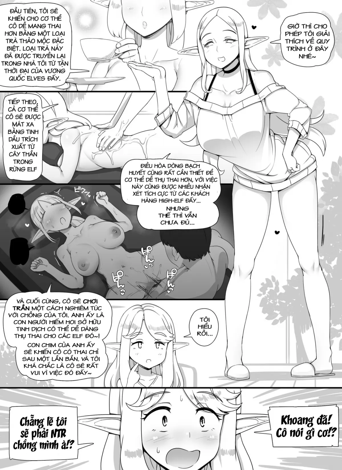 HentaiVN.net - Ảnh 6 - Ningen Danna Mochi Hitozuma Elf Muke Ninkatsu Salon e Youkoso - Chap 1