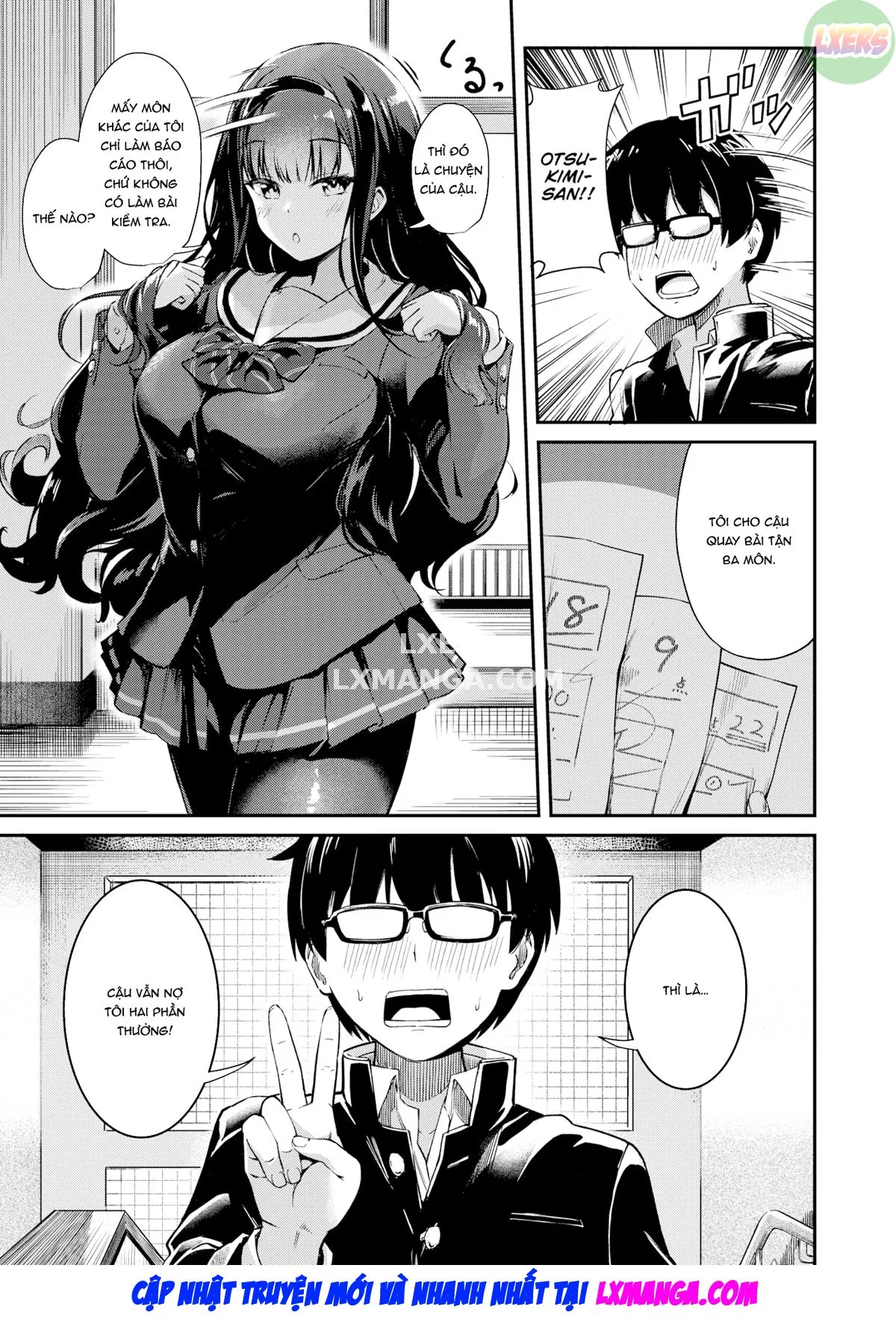 HentaiVN.net - Ảnh 14 - Otsukimi-san wa Benkyou ga Dekinai - Oneshot