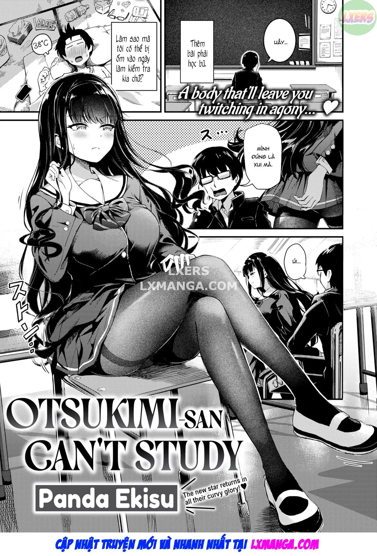 HentaiVN.net - Ảnh 4 - Otsukimi-san wa Benkyou ga Dekinai - Oneshot