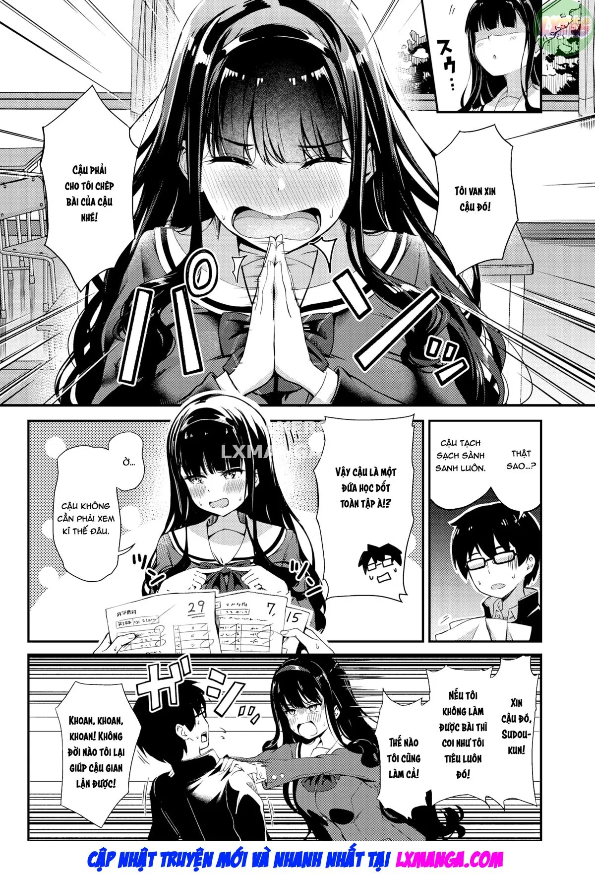 HentaiVN.net - Ảnh 6 - Otsukimi-san wa Benkyou ga Dekinai - Oneshot