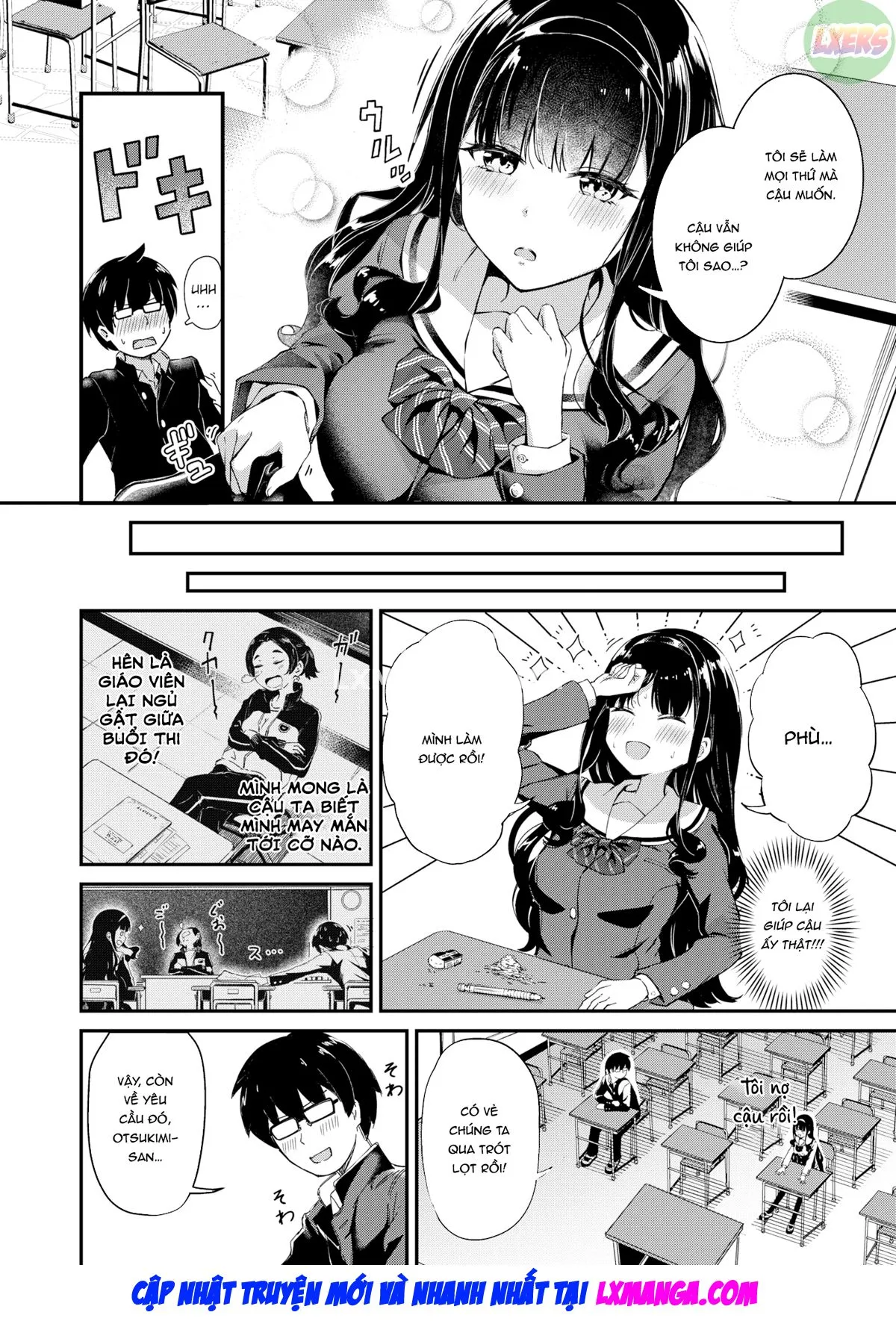 HentaiVN.net - Ảnh 7 - Otsukimi-san wa Benkyou ga Dekinai - Oneshot