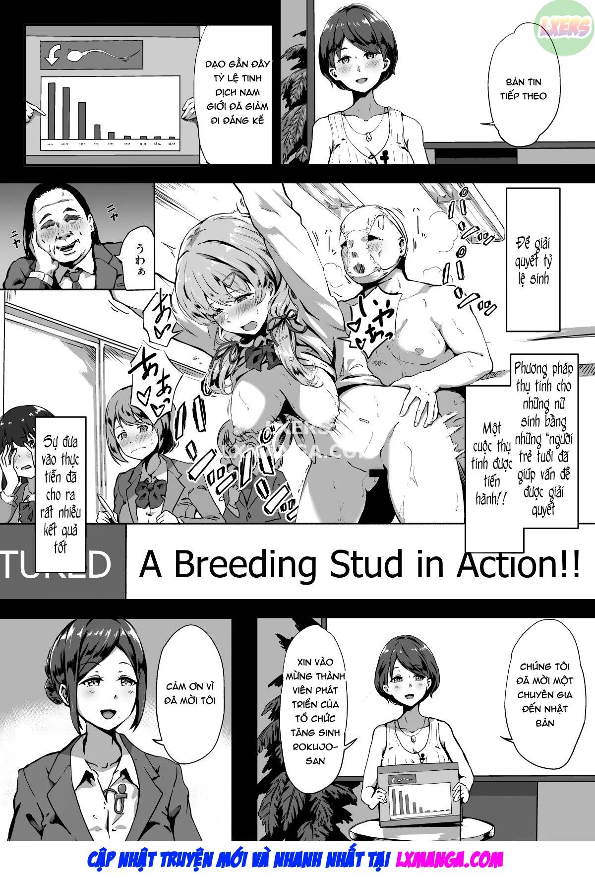 HentaiVN.net - Ảnh 5 - Free Mating Academy [Tanetsuke Jiyuu Gakuen] - Chap 1