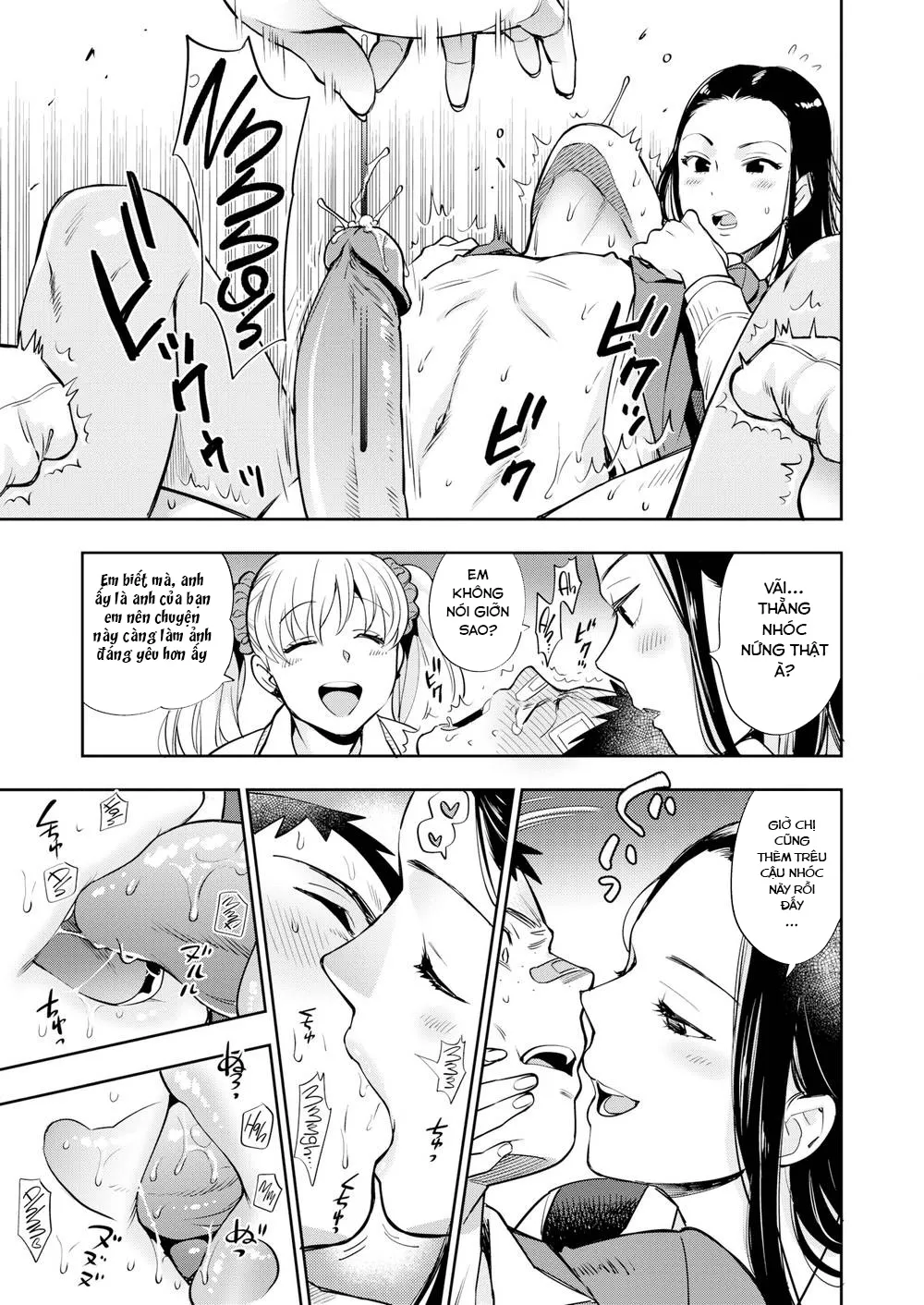 HentaiVN.net - Ảnh 11 - Virgin Little Brother & 3 Sluts ~Maho-chan’s - Oneshot
