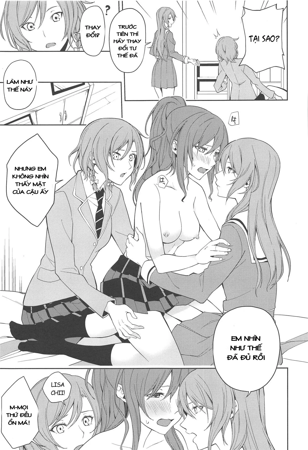 HentaiVN.net - Ảnh 3 - Sayo Lisa Hina Ecchi Bon (BanG Dream!) - Oneshot