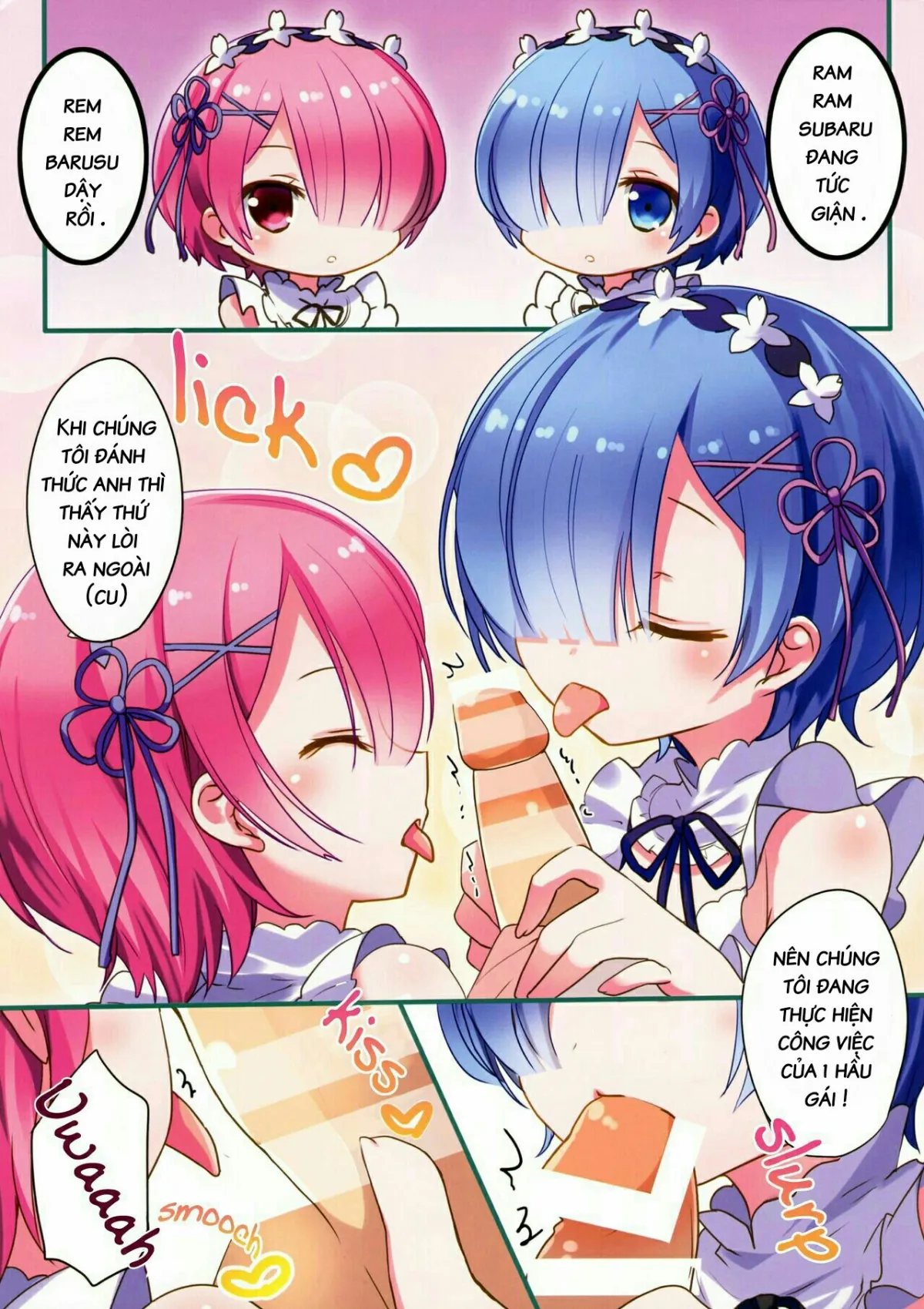 HentaiVN.net - Ảnh 3 - Nhiệm vụ của maid! ( Re:Zero Kara Hajimeru Isekai Seikatsu) [Maid no Oshigoto; Maid's Duty] - Oneshot