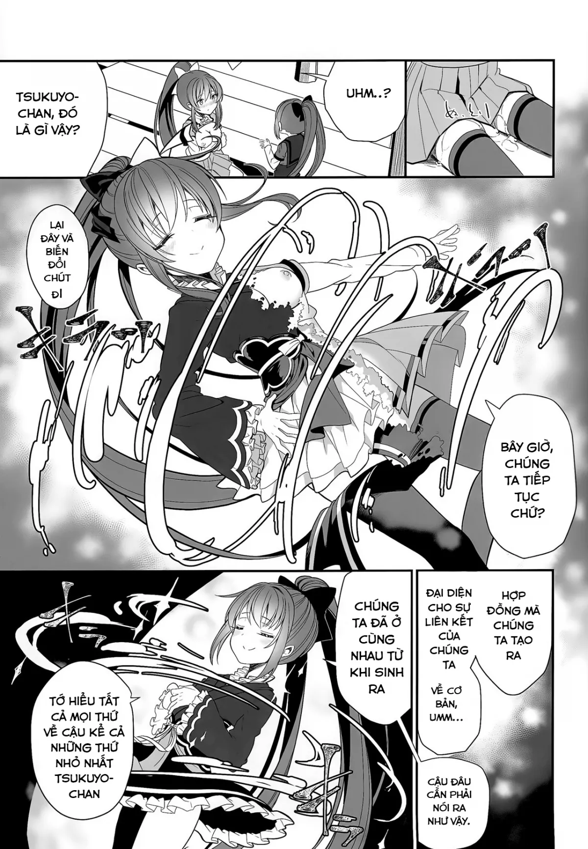 HentaiVN.net - Ảnh 12 - Tuần trăng mật của Doppelganger [Doppelganger’s Honeymoon; Doppelganger no Mitsugetsu] - Oneshot