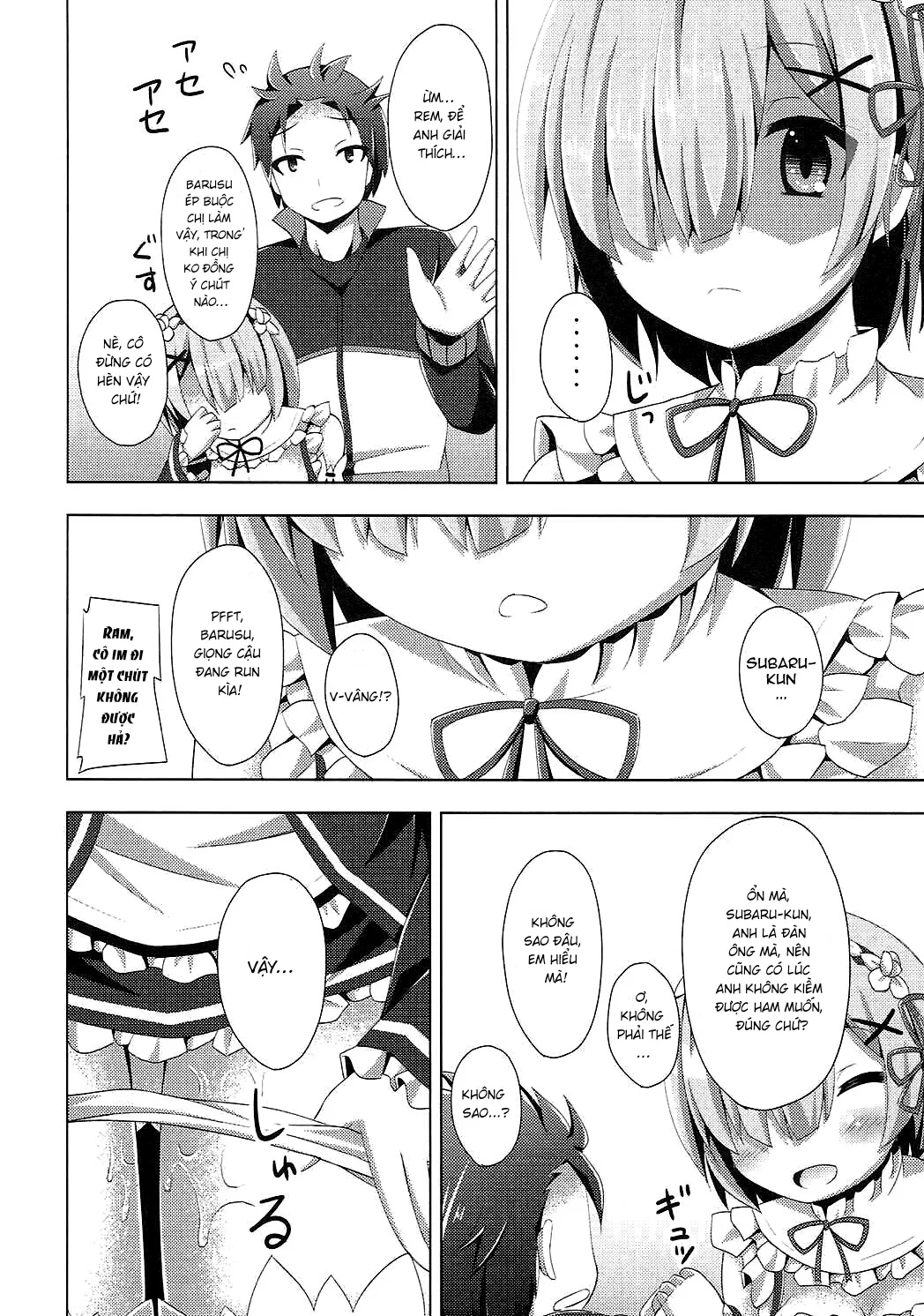 HentaiVN.net - Ảnh 15 - A Subaru-kun Ecchi Shimasu? Chotto Barusu Nani Jiro Jiro Miten no yo (Re:Zero Kara Hajimeru Isekai Seikatsu) - Oneshot