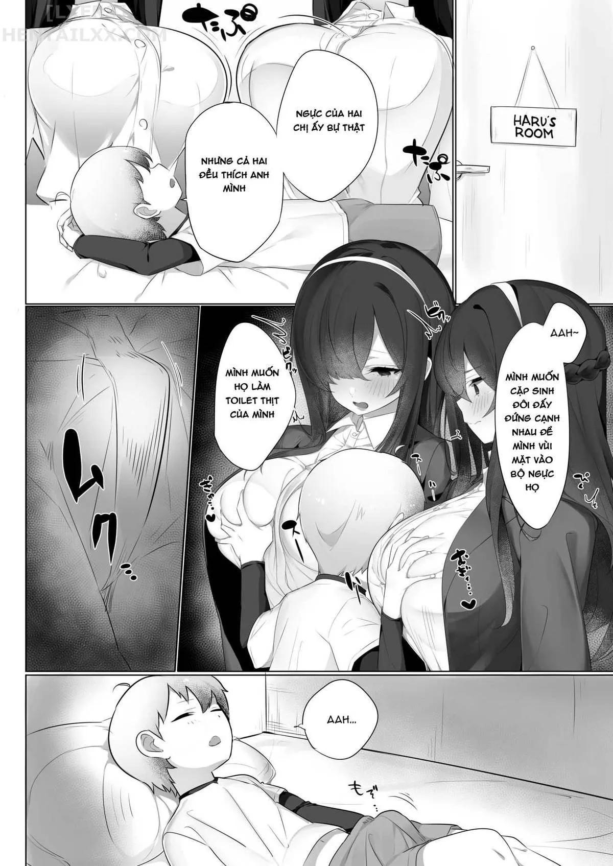 HentaiVN.net - Ảnh 6 - Haru-Kun To Odosare Futago - Oneshot