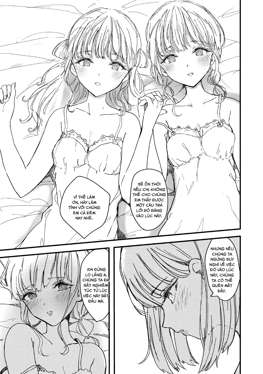 HentaiVN.net - Ảnh 15 - Twins Are Making Love to Me [Futago ni Aisareteimasu; 双子に愛されています] - Oneshot