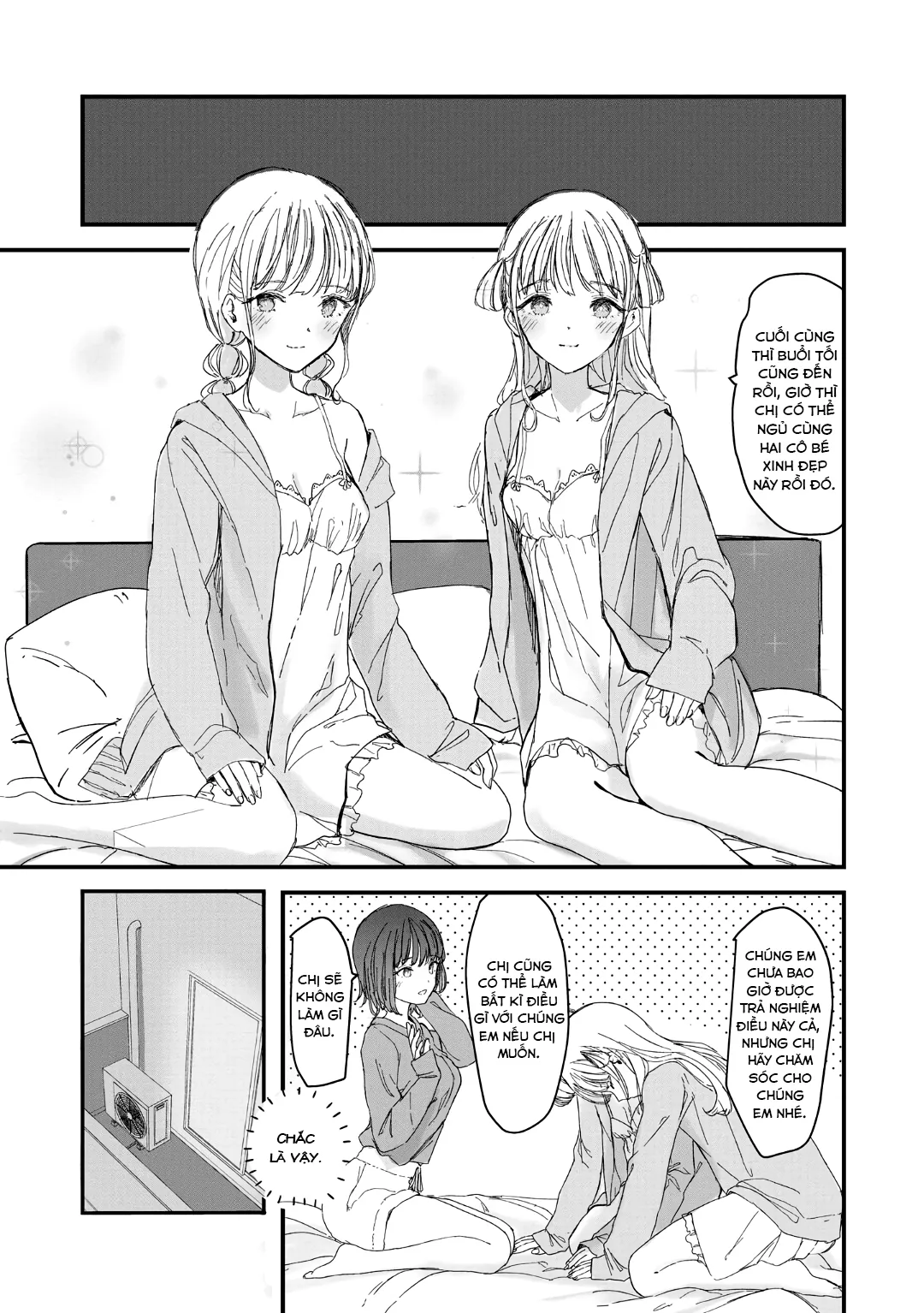 HentaiVN.net - Ảnh 9 - Twins Are Making Love to Me [Futago ni Aisareteimasu; 双子に愛されています] - Oneshot