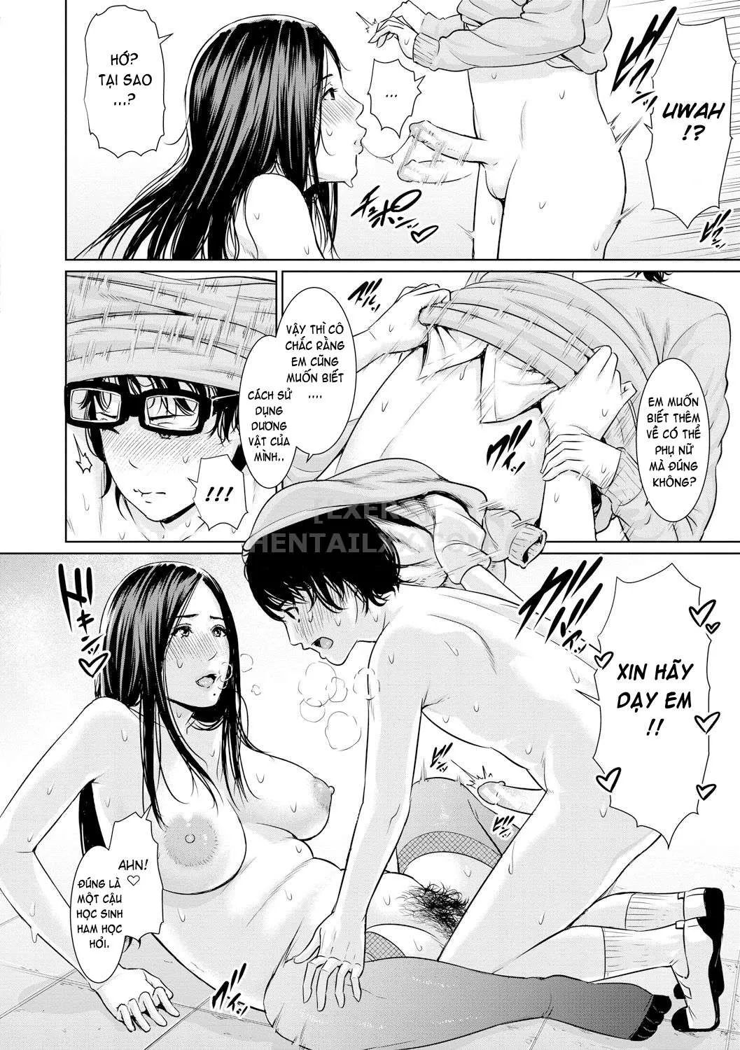 HentaiVN.net - Ảnh 28 - Sensei wa Seiyoku o Osaerarenai [Insatiably Lustful Teachers] - Chap 1 - Let me Sketch you!