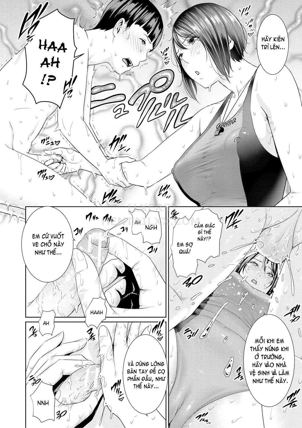 HentaiVN.net - Ảnh 12 - Sensei wa Seiyoku o Osaerarenai [Insatiably Lustful Teachers] - Chap 2 - Tomomi - senseis secret training session