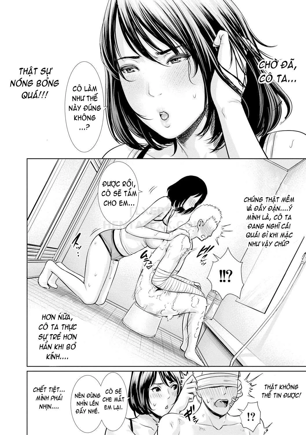 HentaiVN.net - Ảnh 10 - Sensei wa Seiyoku o Osaerarenai [Insatiably Lustful Teachers] - Chap 5 - Kaede - senseis Full body therapy