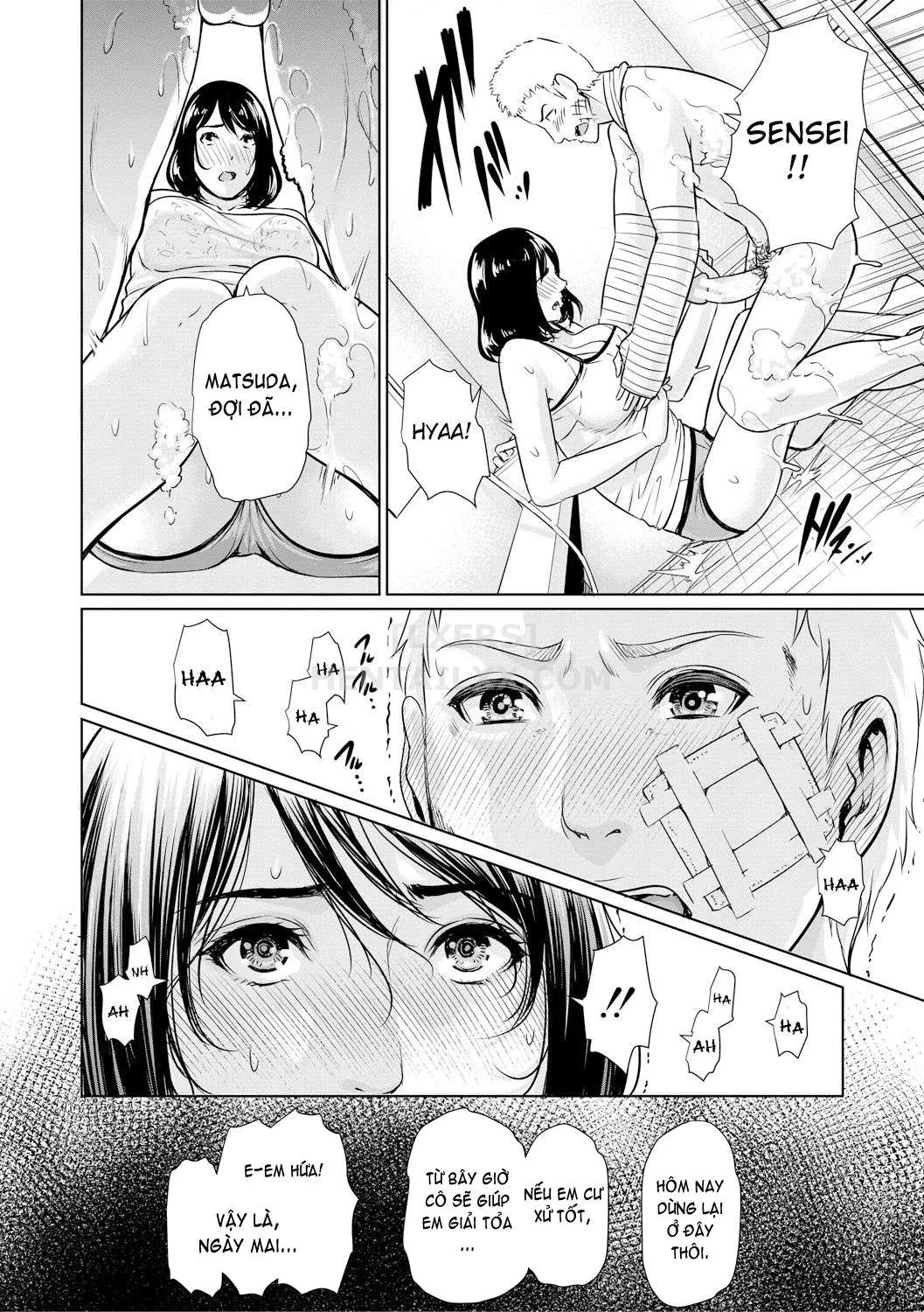 HentaiVN.net - Ảnh 18 - Sensei wa Seiyoku o Osaerarenai [Insatiably Lustful Teachers] - Chap 5 - Kaede - senseis Full body therapy