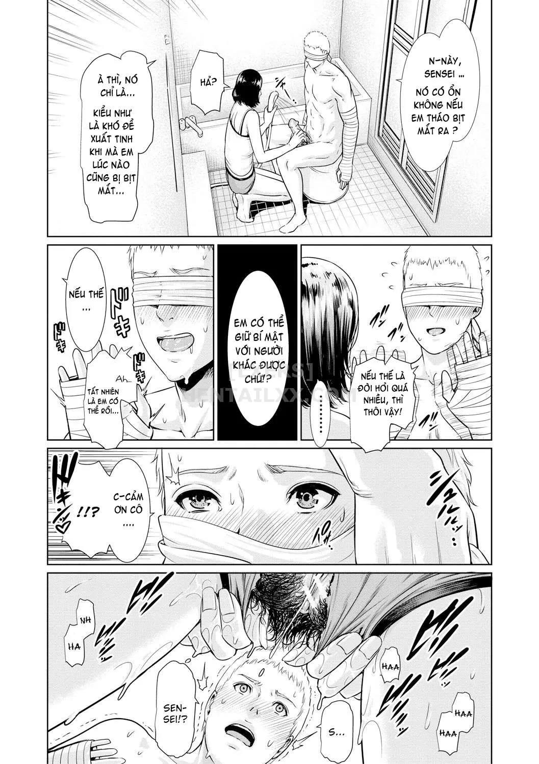 HentaiVN.net - Ảnh 20 - Sensei wa Seiyoku o Osaerarenai [Insatiably Lustful Teachers] - Chap 5 - Kaede - senseis Full body therapy