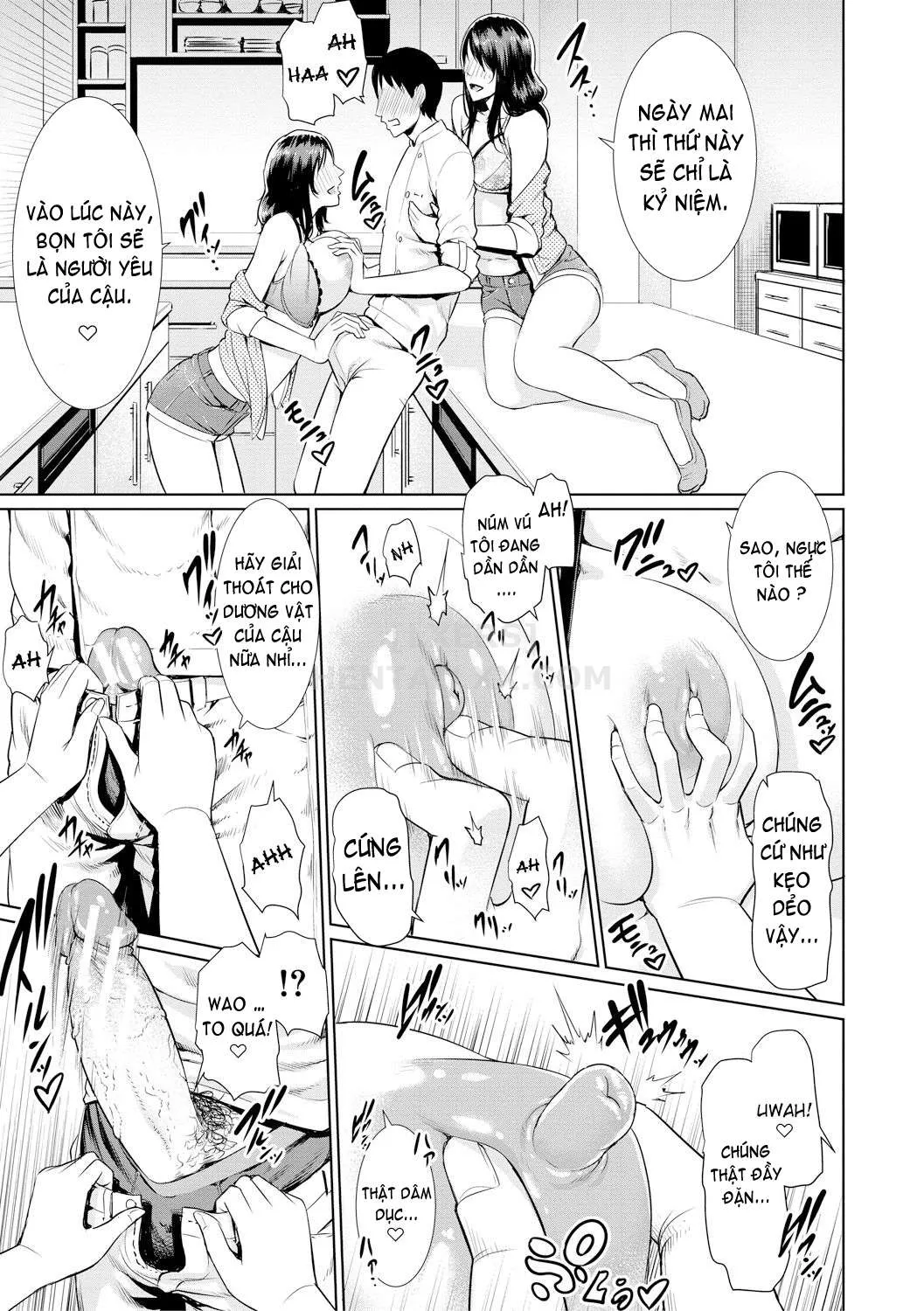 HentaiVN.net - Ảnh 11 - Sensei wa Seiyoku o Osaerarenai [Insatiably Lustful Teachers] - Chap 6 - Double