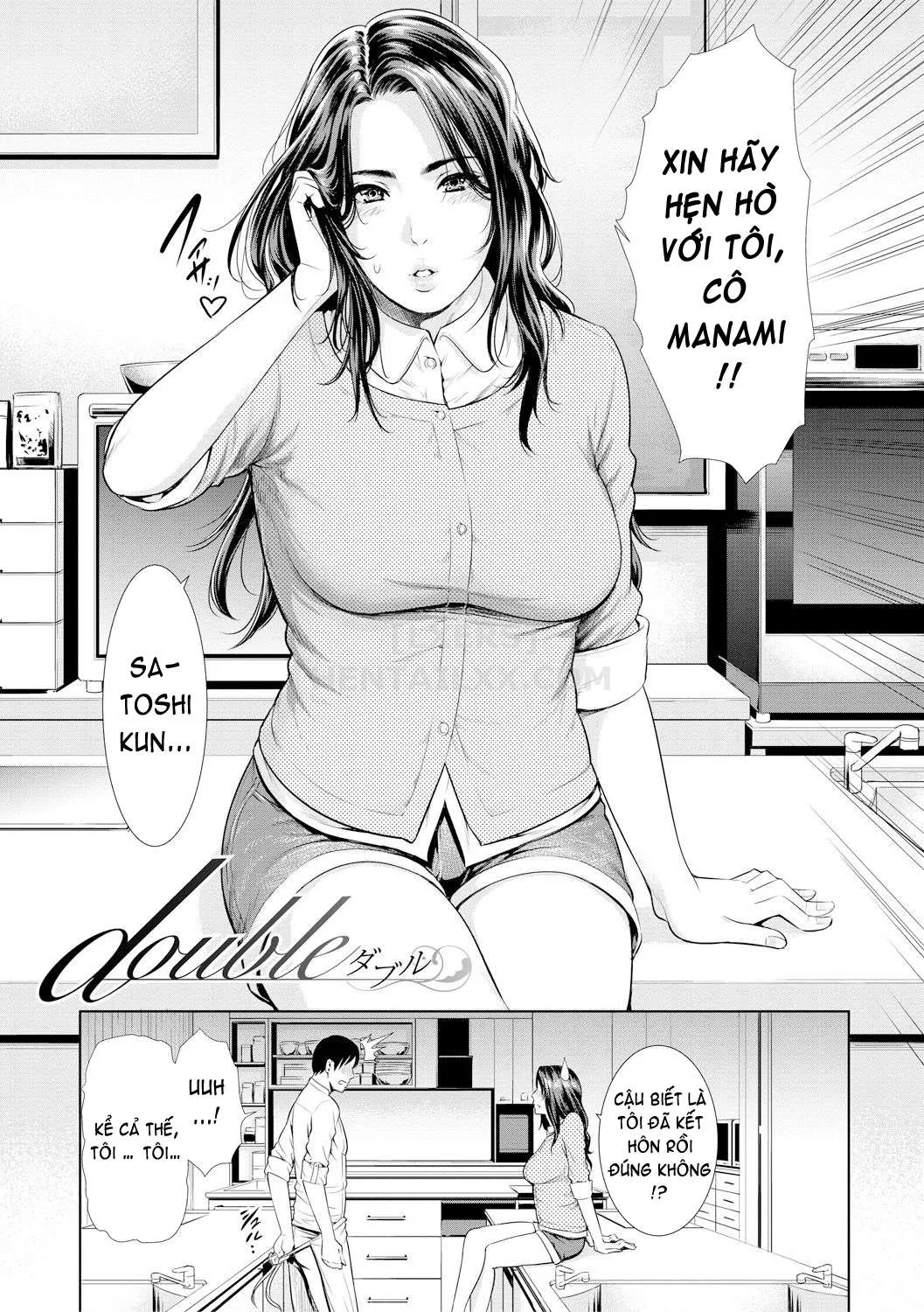 HentaiVN.net - Ảnh 5 - Sensei wa Seiyoku o Osaerarenai [Insatiably Lustful Teachers] - Chap 6 - Double