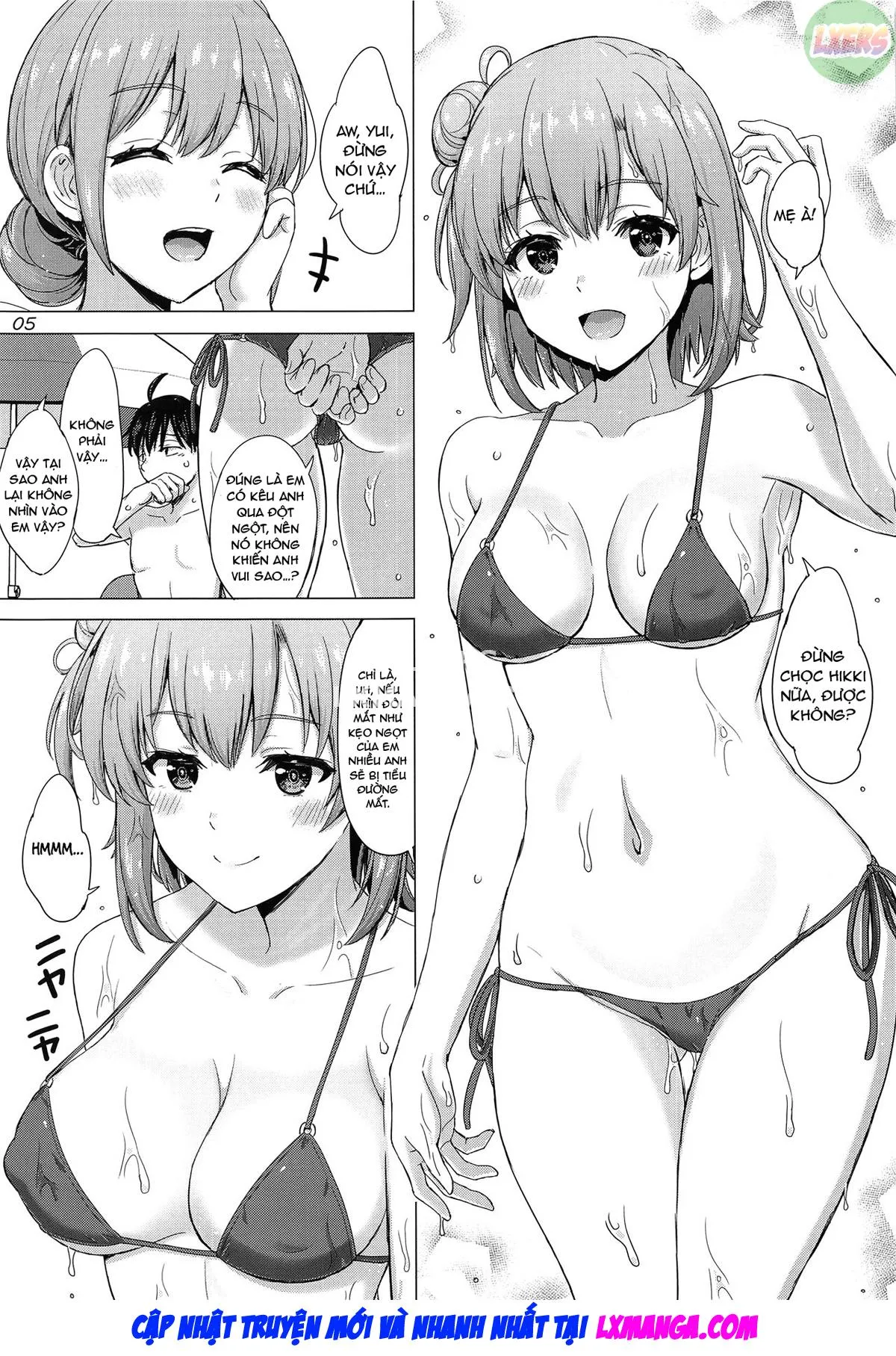 HentaiVN.net - Ảnh 7 - A Passionate Summer Resort with the Yuigahamas. [Jounetsuteki na Natsu no Resort o Yuigahama Oyako to.] - Oneshot