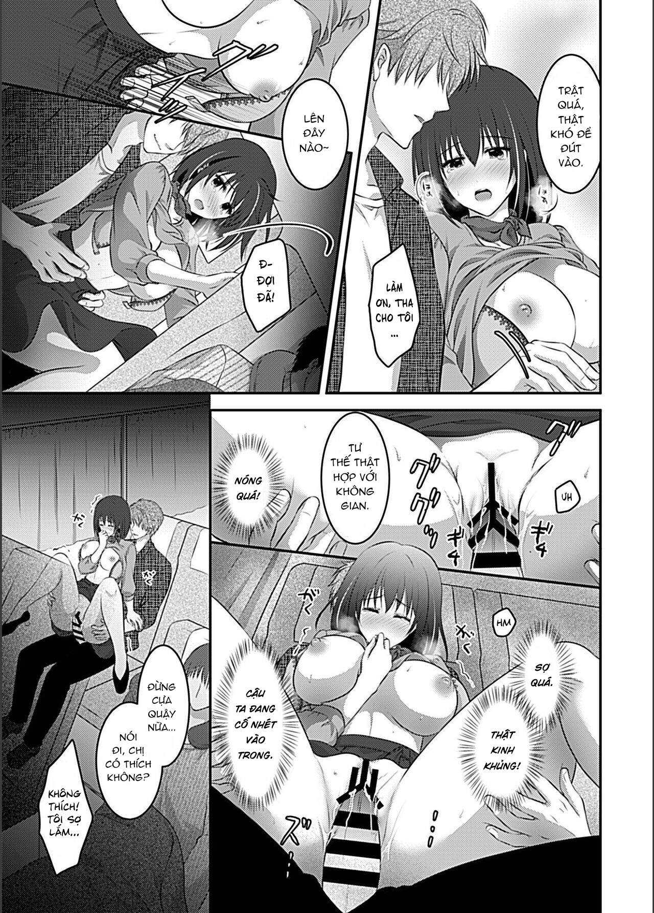 HentaiVN.net - Ảnh 9 - Đêm kinh hoàng trên chuyến xe về nhà - Oneshot