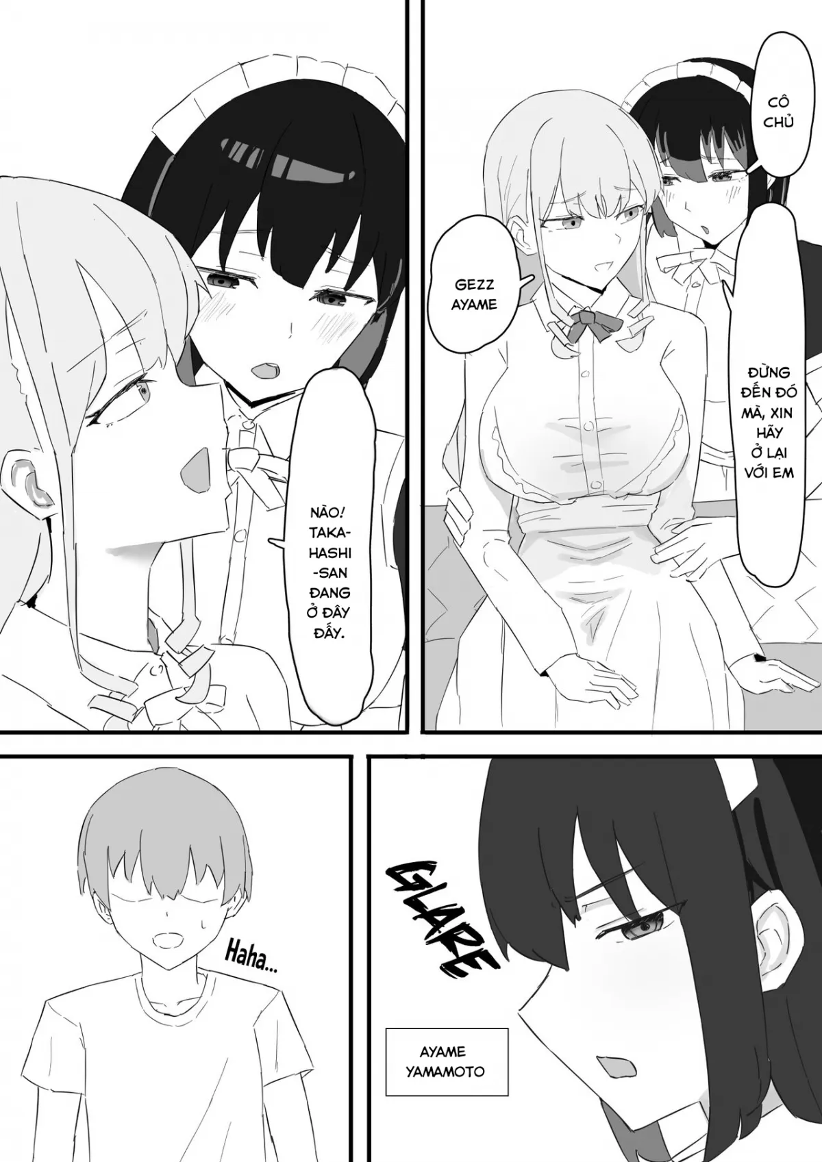 HentaiVN.net - Ảnh 4 - Ojou-sama to Maid o Iinazuke ni Torarete Okobore Ecchi suru Hanashi - Oneshot