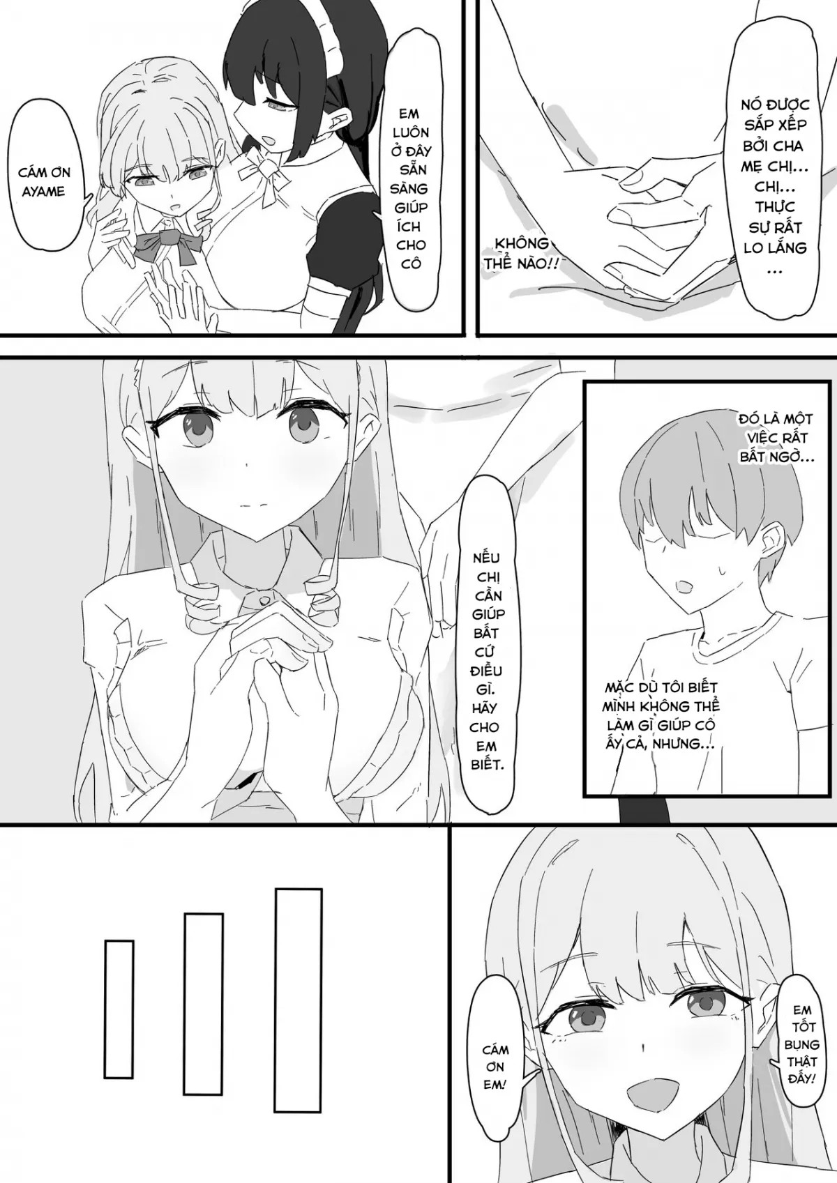 HentaiVN.net - Ảnh 6 - Ojou-sama to Maid o Iinazuke ni Torarete Okobore Ecchi suru Hanashi - Oneshot