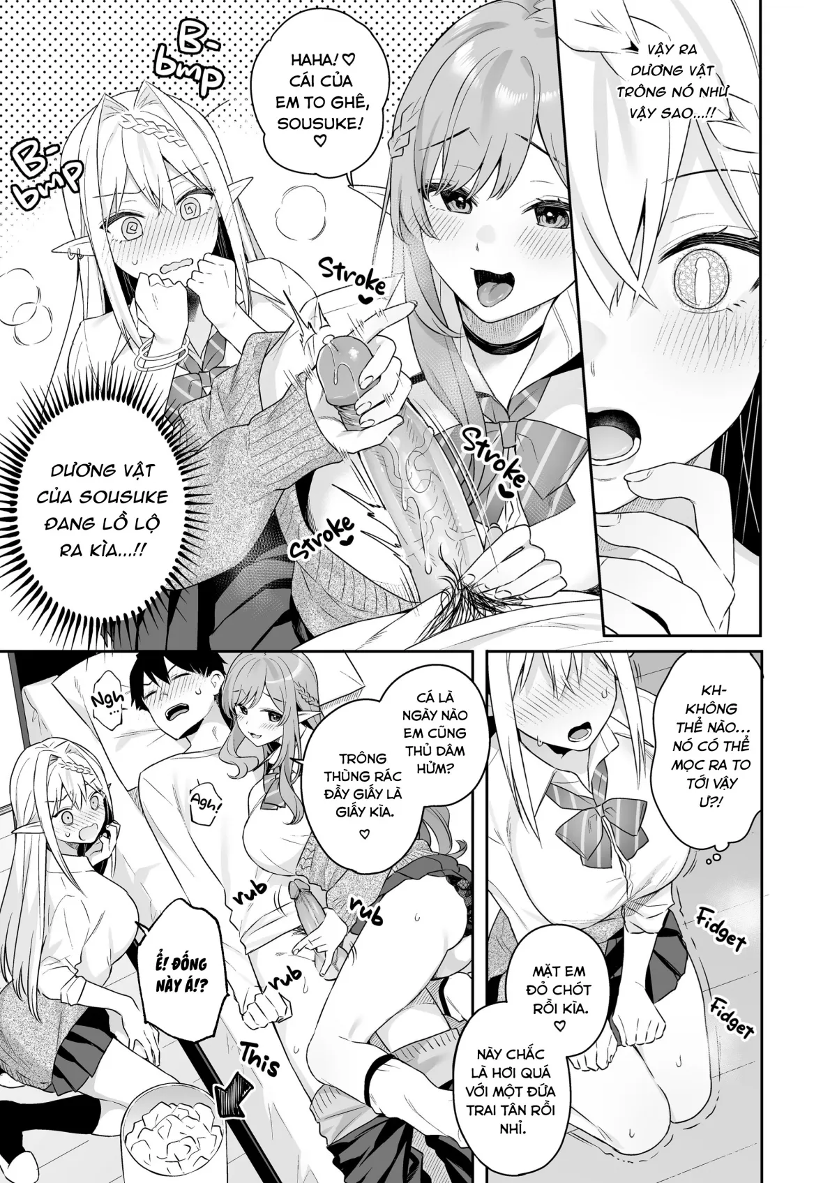 HentaiVN.net - Ảnh 17 - Nàng Elf ăn chay (nhưng lại) thèm thịt! - Oneshot