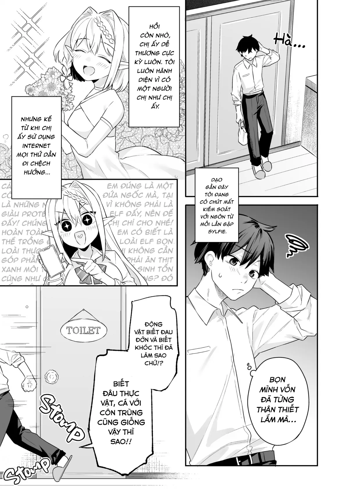 HentaiVN.net - Ảnh 7 - Nàng Elf ăn chay (nhưng lại) thèm thịt! - Oneshot