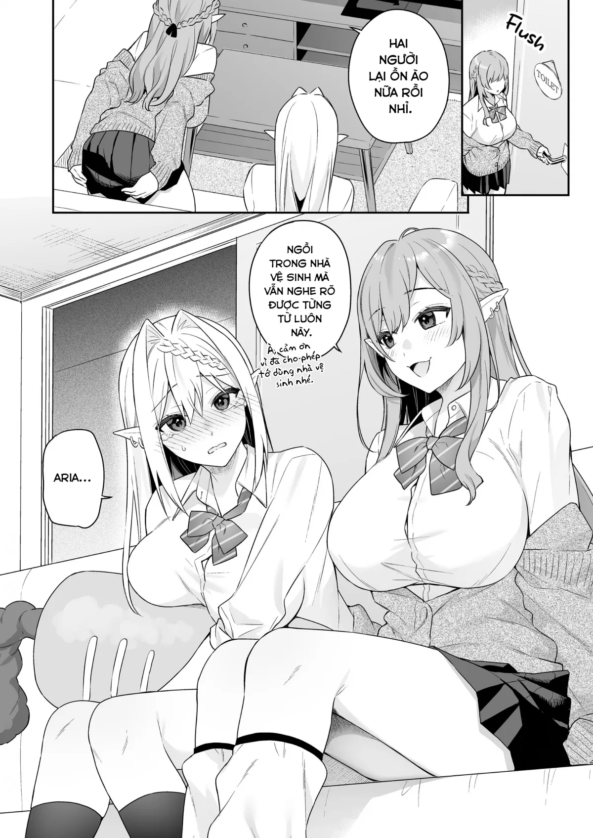 HentaiVN.net - Ảnh 8 - Nàng Elf ăn chay (nhưng lại) thèm thịt! - Oneshot