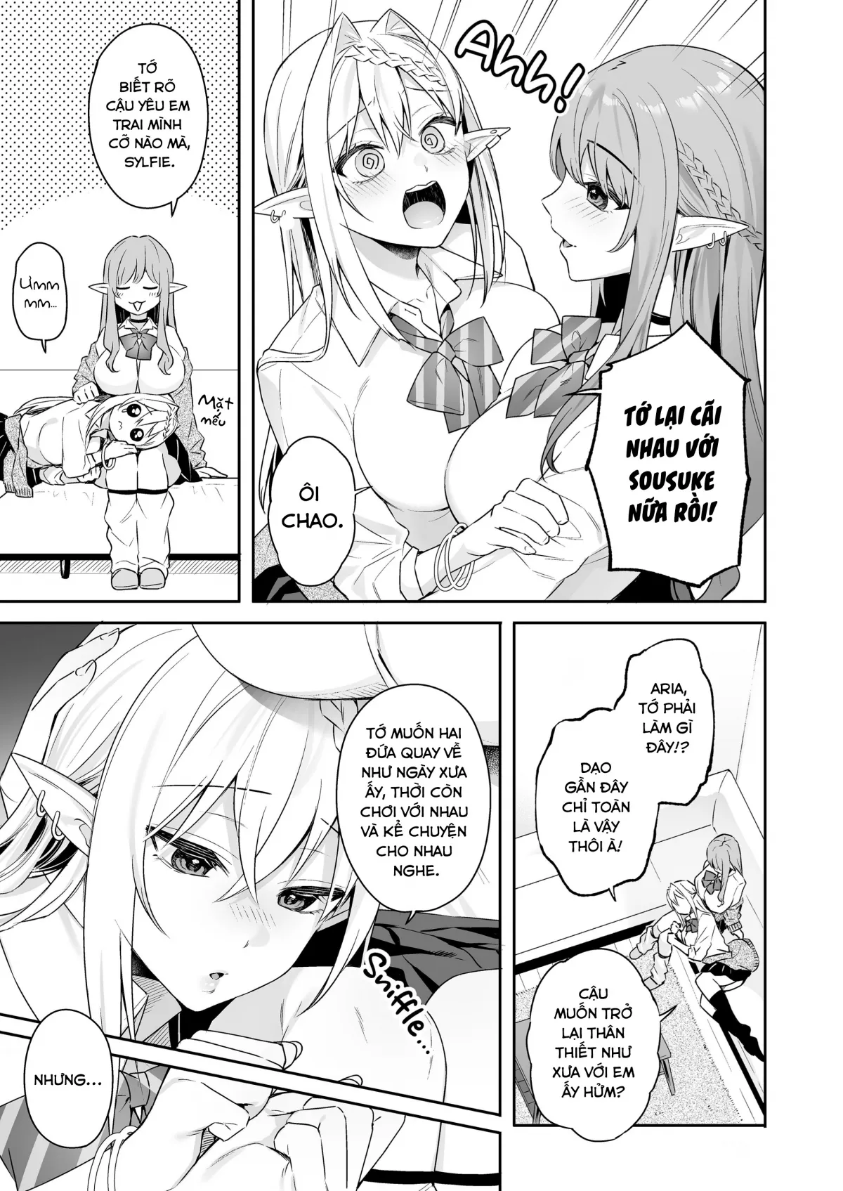 HentaiVN.net - Ảnh 9 - Nàng Elf ăn chay (nhưng lại) thèm thịt! - Oneshot