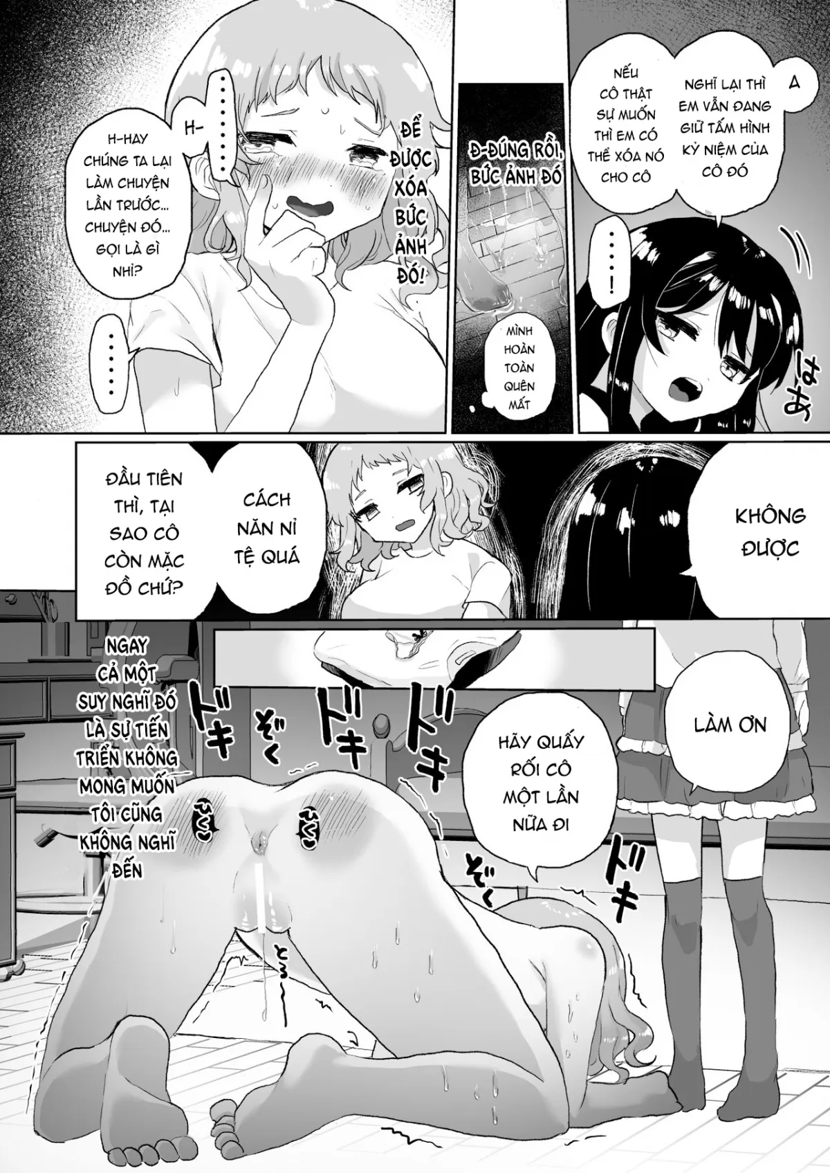 HentaiVN.net - Ảnh 4 - Joshidaisei Kateikyoushi, Psycho Les Gaki ni Haibokushi Choukyou Sareru - Chap 2