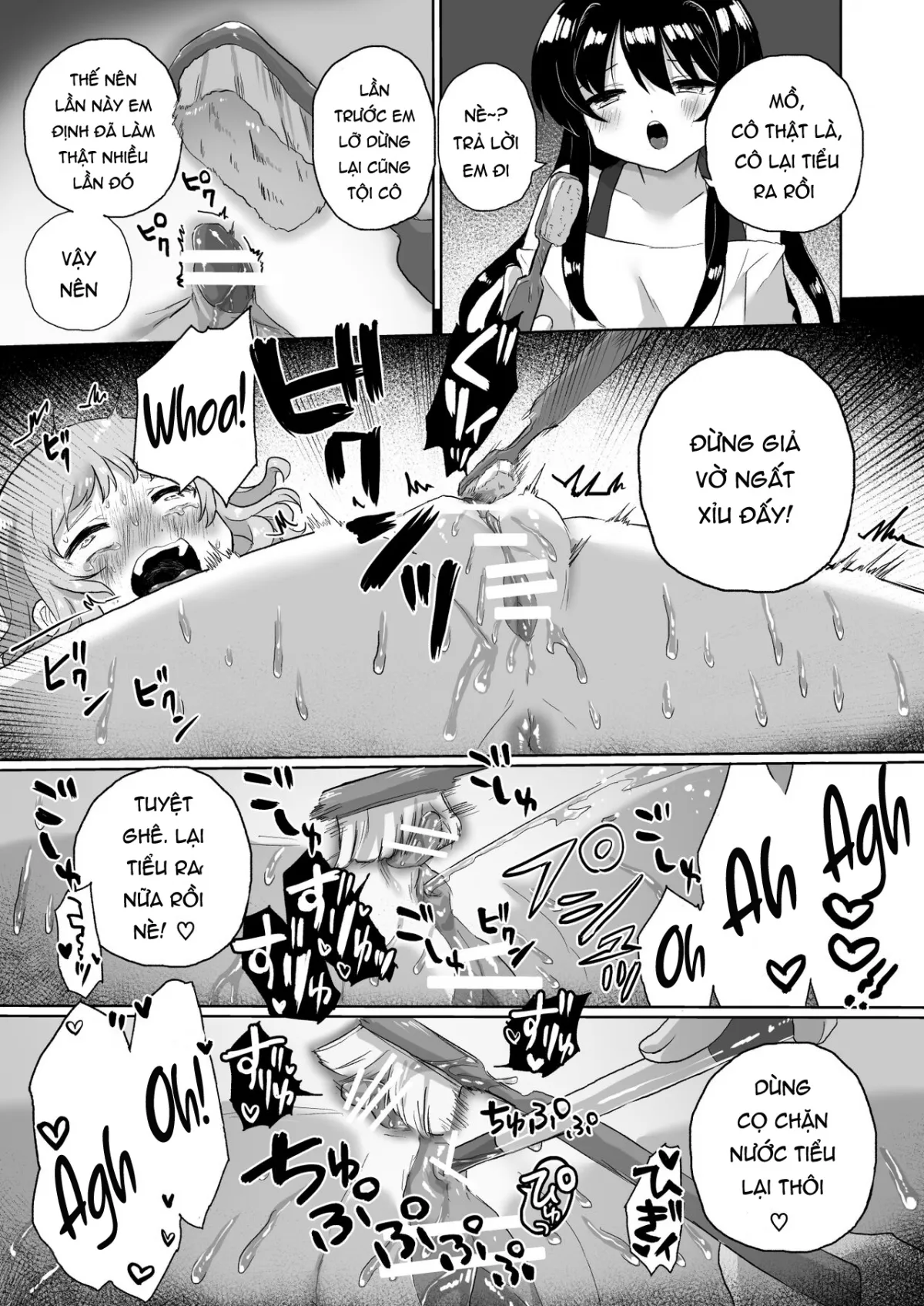 HentaiVN.net - Ảnh 9 - Joshidaisei Kateikyoushi, Psycho Les Gaki ni Haibokushi Choukyou Sareru - Chap 2