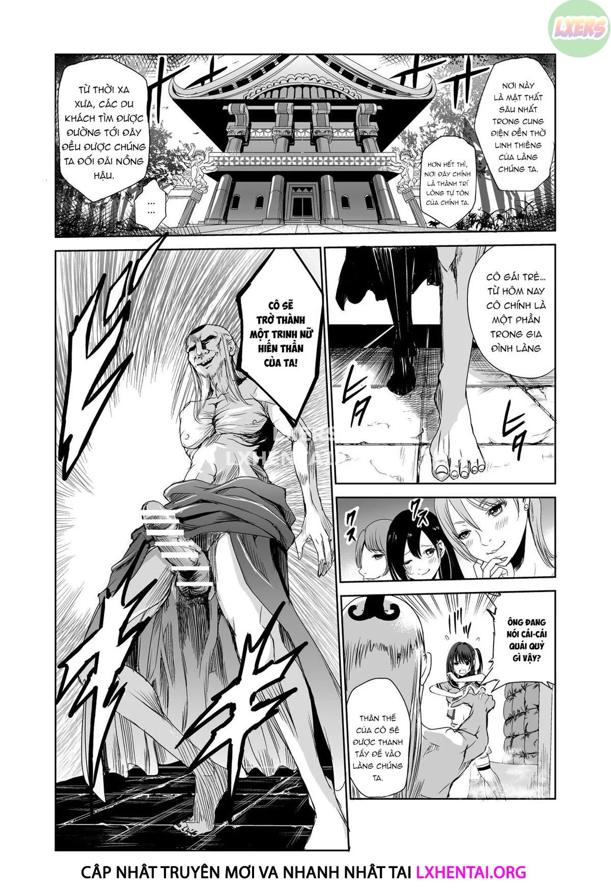 HentaiVN.net - Ảnh 17 - Tsuyagari Mura [~Kareshi O Mamoru Tame Hikyou No Mura De Kyousei Gohoushi & NTR Sex~] - Chap 1