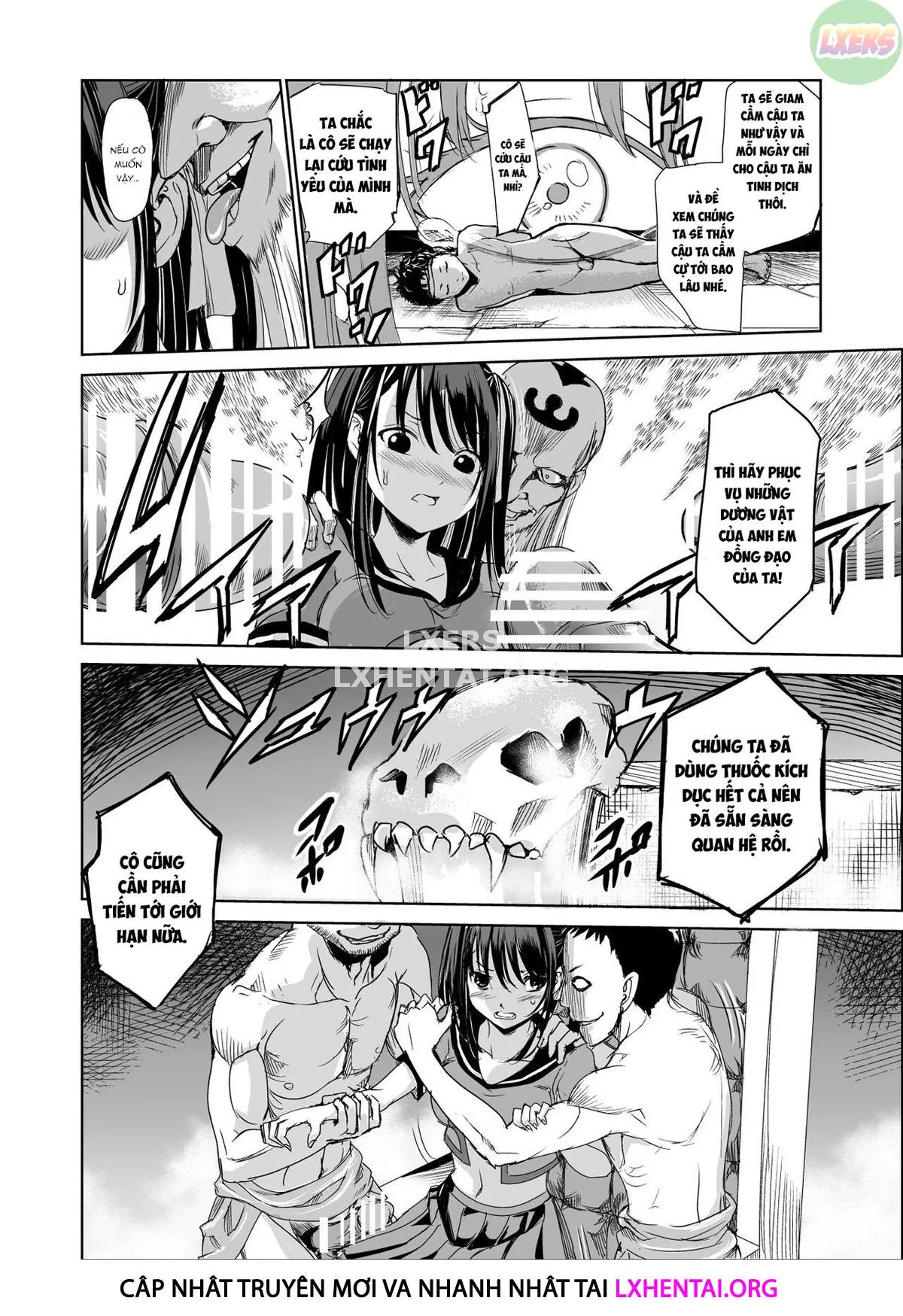 HentaiVN.net - Ảnh 19 - Tsuyagari Mura [~Kareshi O Mamoru Tame Hikyou No Mura De Kyousei Gohoushi & NTR Sex~] - Chap 1