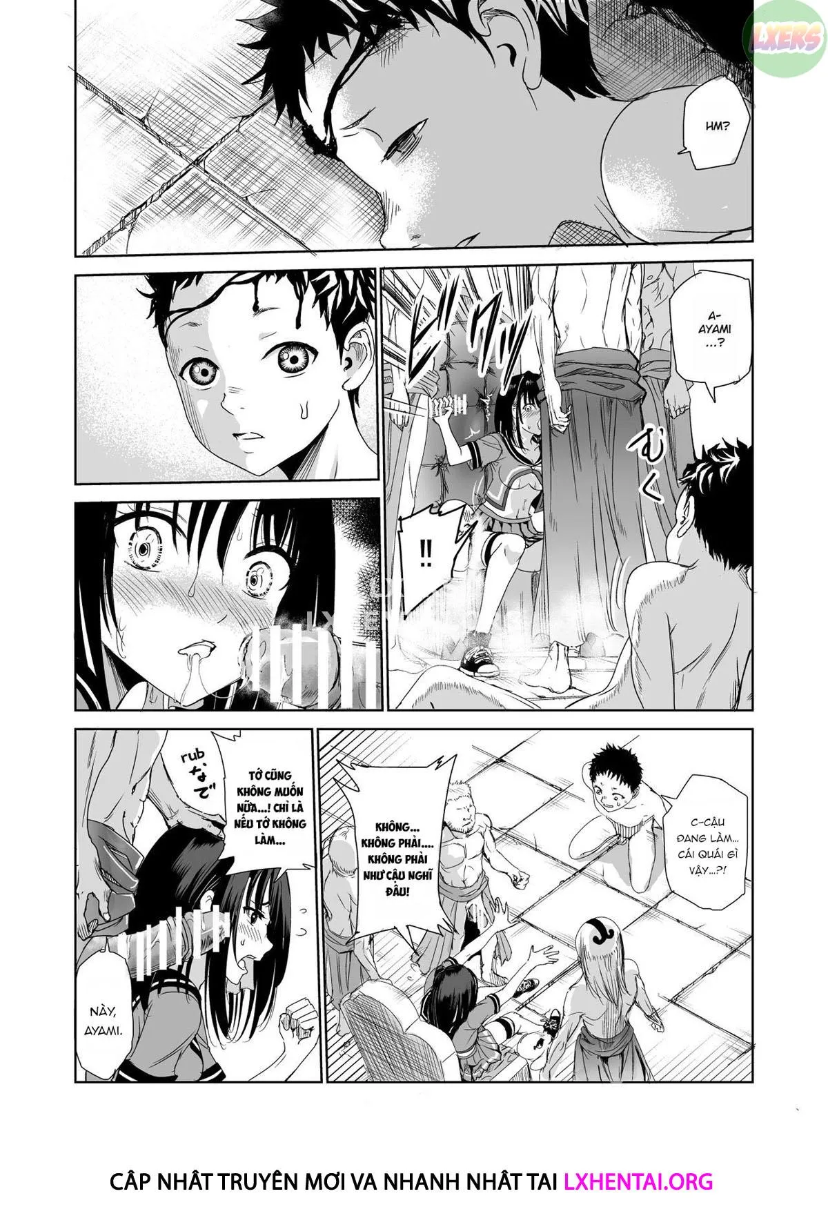 HentaiVN.net - Ảnh 24 - Tsuyagari Mura [~Kareshi O Mamoru Tame Hikyou No Mura De Kyousei Gohoushi & NTR Sex~] - Chap 1