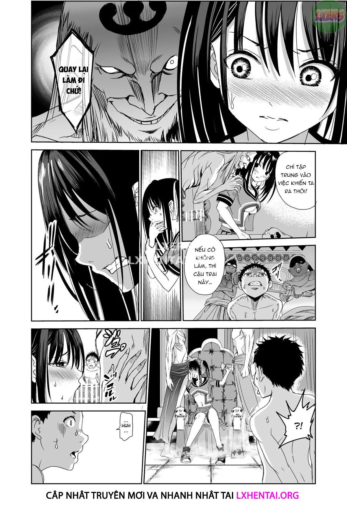 HentaiVN.net - Ảnh 25 - Tsuyagari Mura [~Kareshi O Mamoru Tame Hikyou No Mura De Kyousei Gohoushi & NTR Sex~] - Chap 1