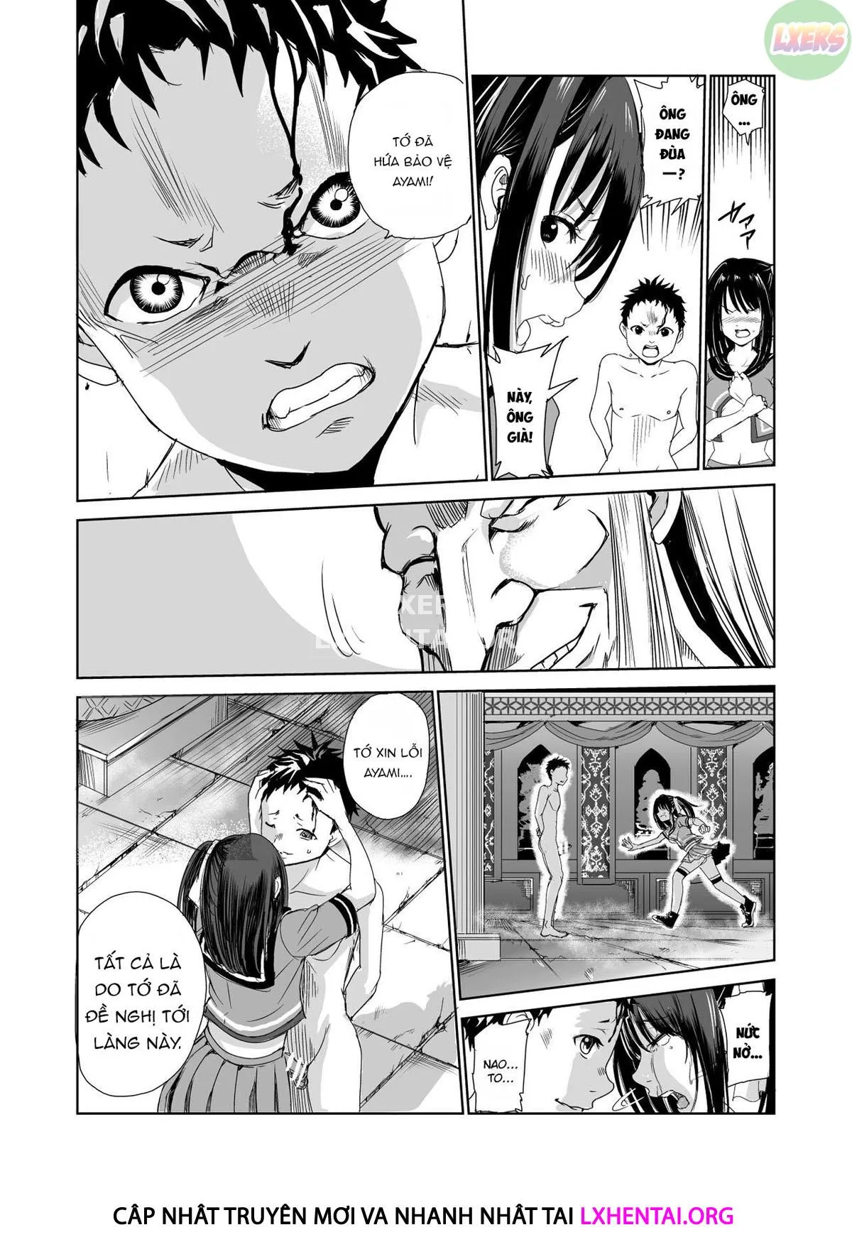 HentaiVN.net - Ảnh 29 - Tsuyagari Mura [~Kareshi O Mamoru Tame Hikyou No Mura De Kyousei Gohoushi & NTR Sex~] - Chap 1