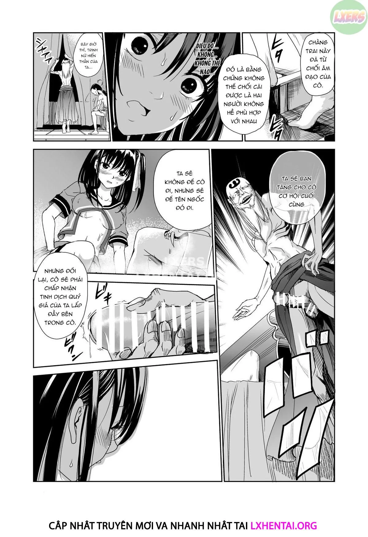 HentaiVN.net - Ảnh 34 - Tsuyagari Mura [~Kareshi O Mamoru Tame Hikyou No Mura De Kyousei Gohoushi & NTR Sex~] - Chap 1