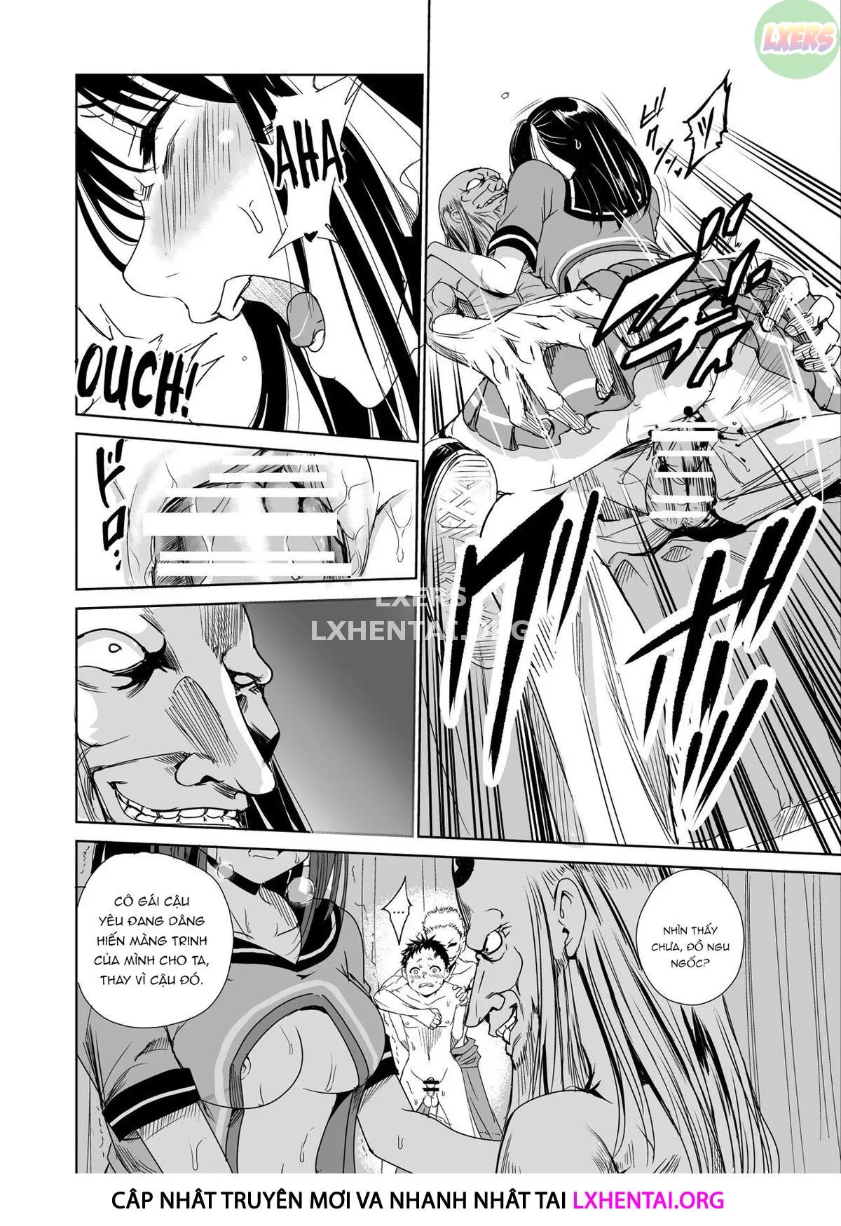 HentaiVN.net - Ảnh 37 - Tsuyagari Mura [~Kareshi O Mamoru Tame Hikyou No Mura De Kyousei Gohoushi & NTR Sex~] - Chap 1