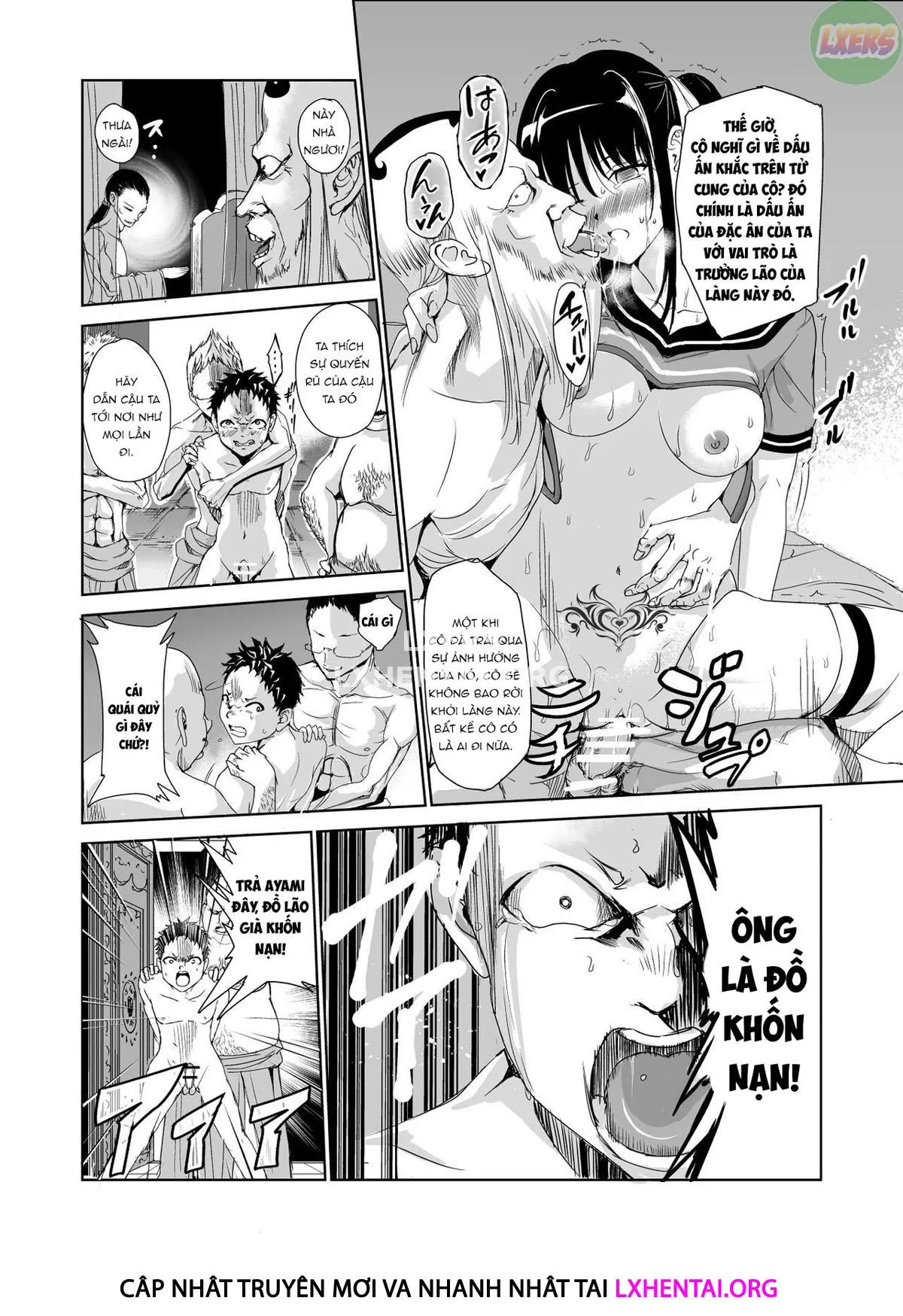 HentaiVN.net - Ảnh 47 - Tsuyagari Mura [~Kareshi O Mamoru Tame Hikyou No Mura De Kyousei Gohoushi & NTR Sex~] - Chap 1