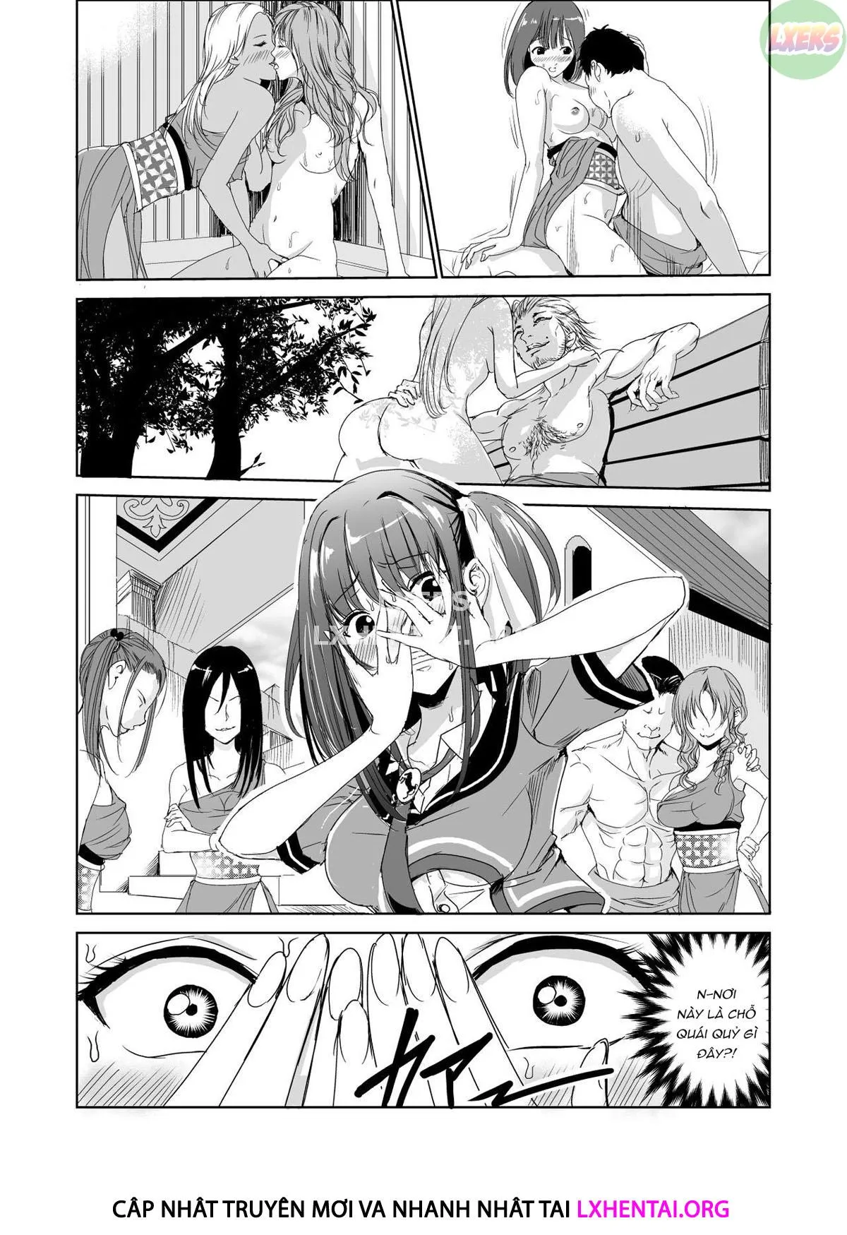 HentaiVN.net - Ảnh 11 - Tsuyagari Mura [~Kareshi O Mamoru Tame Hikyou No Mura De Kyousei Gohoushi & NTR Sex~] - Chap 2