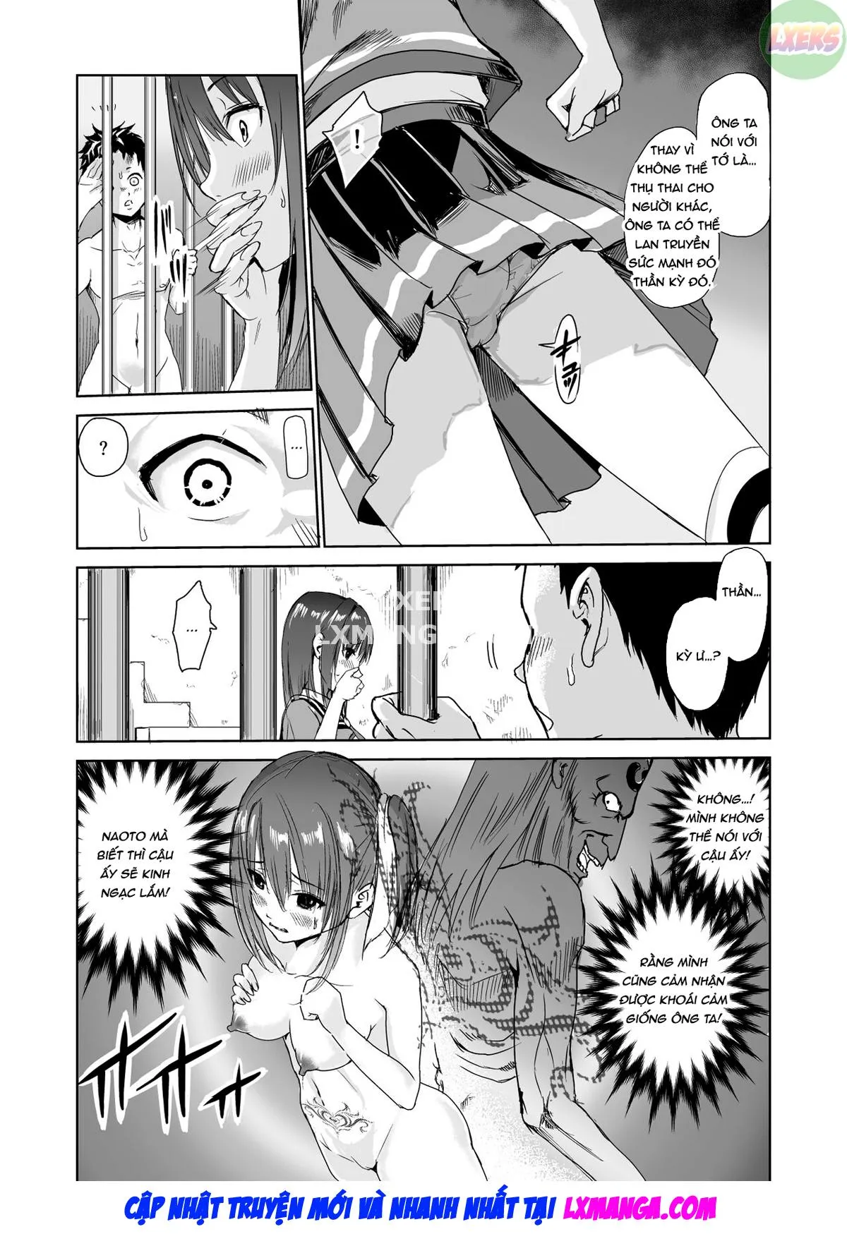 HentaiVN.net - Ảnh 13 - Tsuyagari Mura [~Kareshi O Mamoru Tame Hikyou No Mura De Kyousei Gohoushi & NTR Sex~] - Chap 3