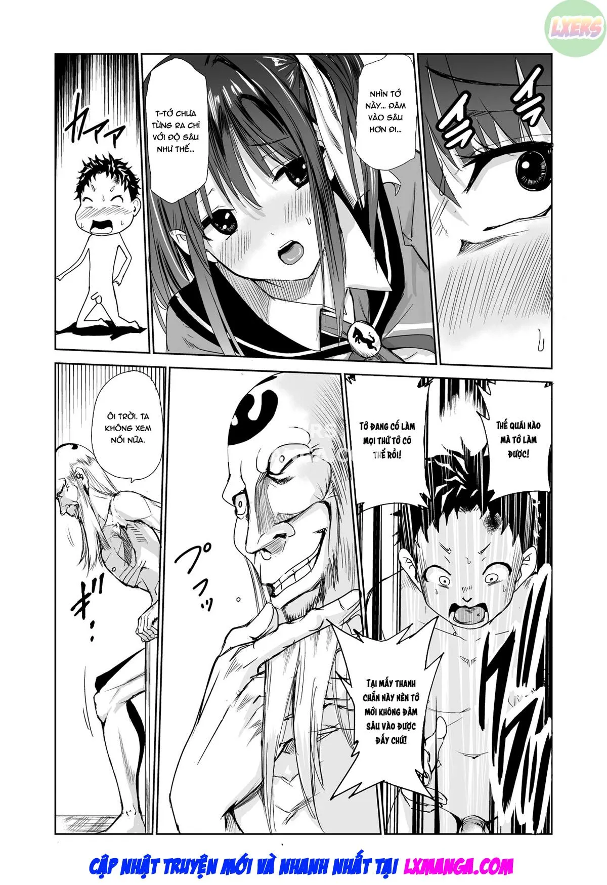 HentaiVN.net - Ảnh 28 - Tsuyagari Mura [~Kareshi O Mamoru Tame Hikyou No Mura De Kyousei Gohoushi & NTR Sex~] - Chap 3