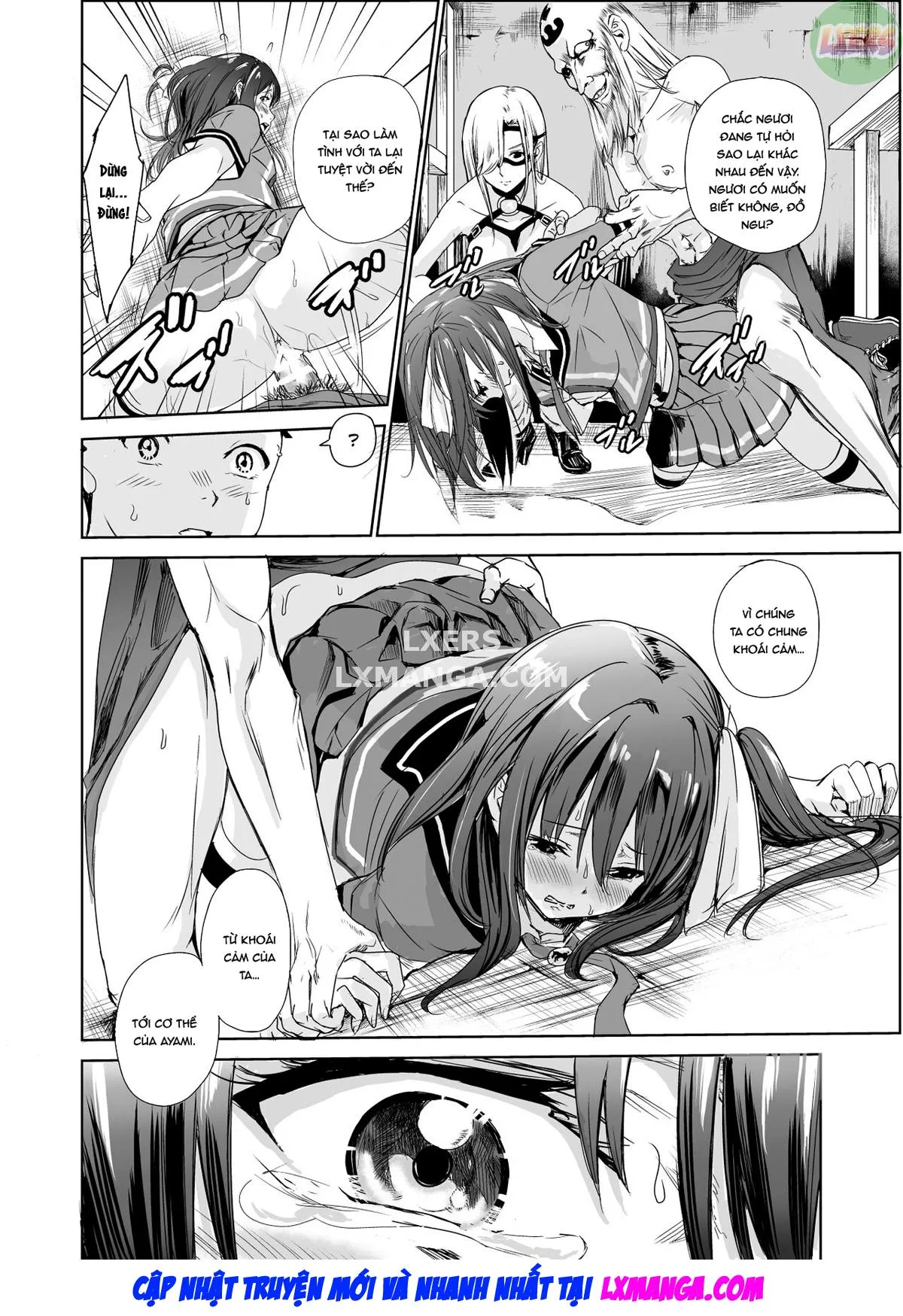 HentaiVN.net - Ảnh 31 - Tsuyagari Mura [~Kareshi O Mamoru Tame Hikyou No Mura De Kyousei Gohoushi & NTR Sex~] - Chap 3