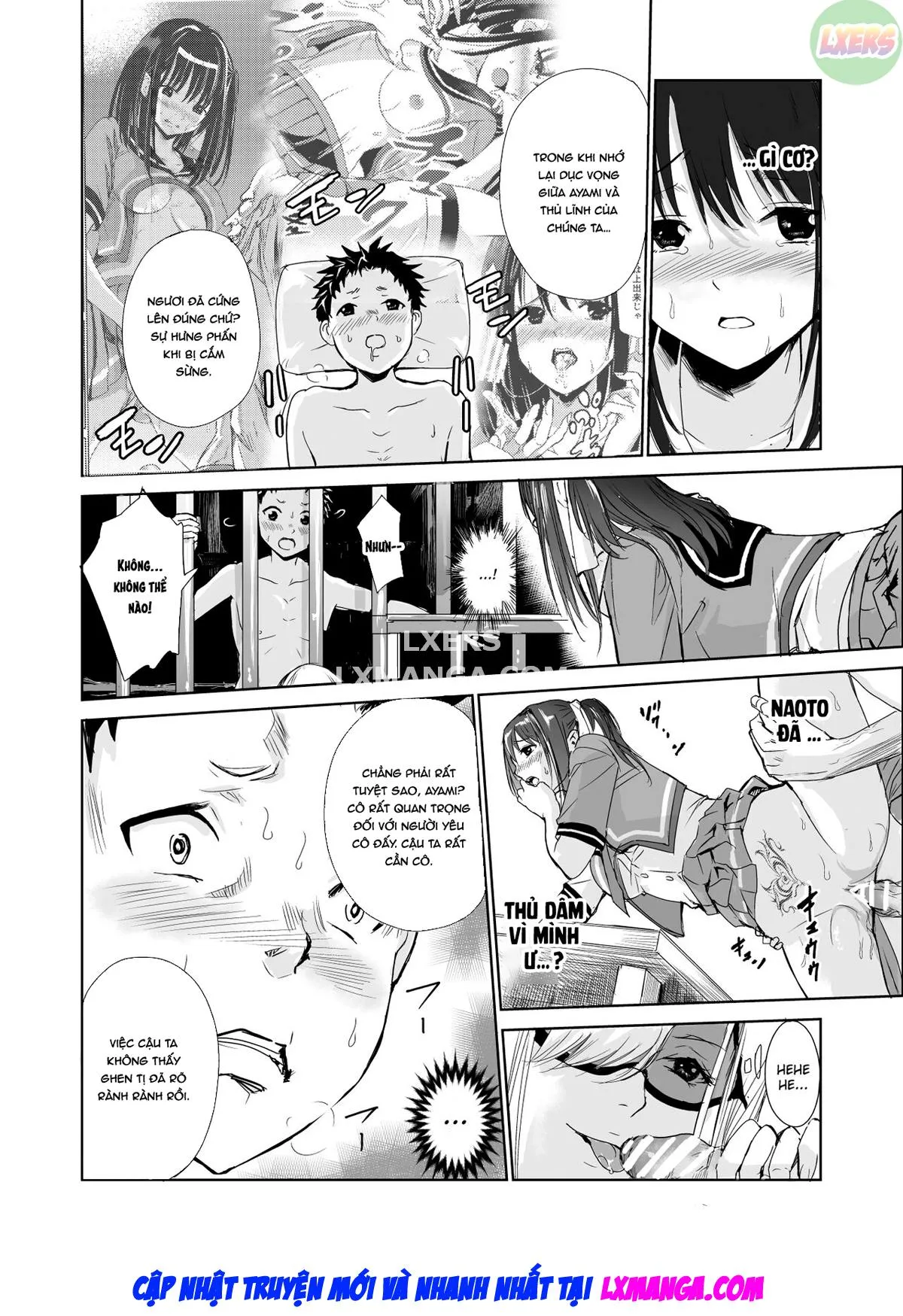 HentaiVN.net - Ảnh 35 - Tsuyagari Mura [~Kareshi O Mamoru Tame Hikyou No Mura De Kyousei Gohoushi & NTR Sex~] - Chap 3