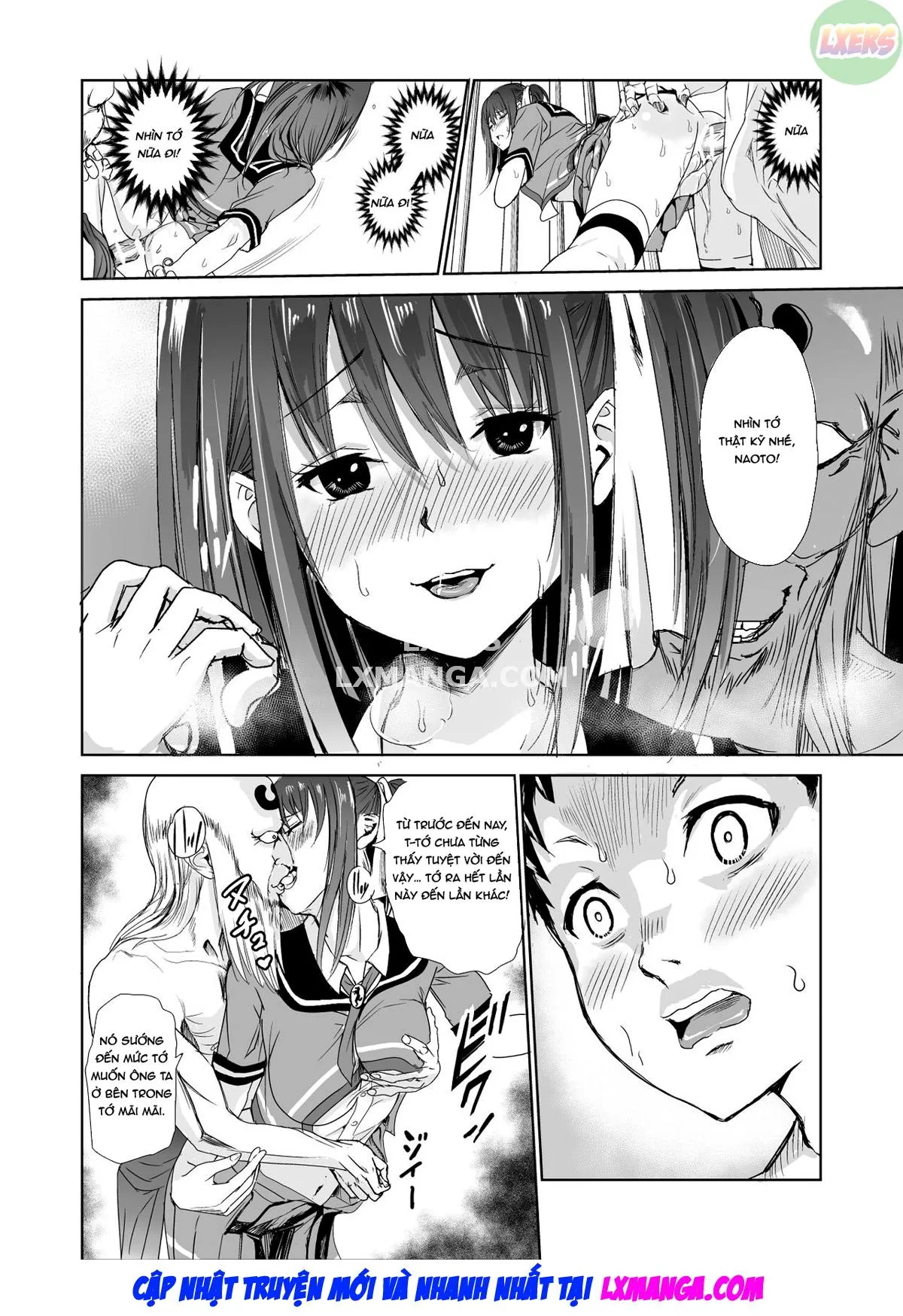 HentaiVN.net - Ảnh 37 - Tsuyagari Mura [~Kareshi O Mamoru Tame Hikyou No Mura De Kyousei Gohoushi & NTR Sex~] - Chap 3