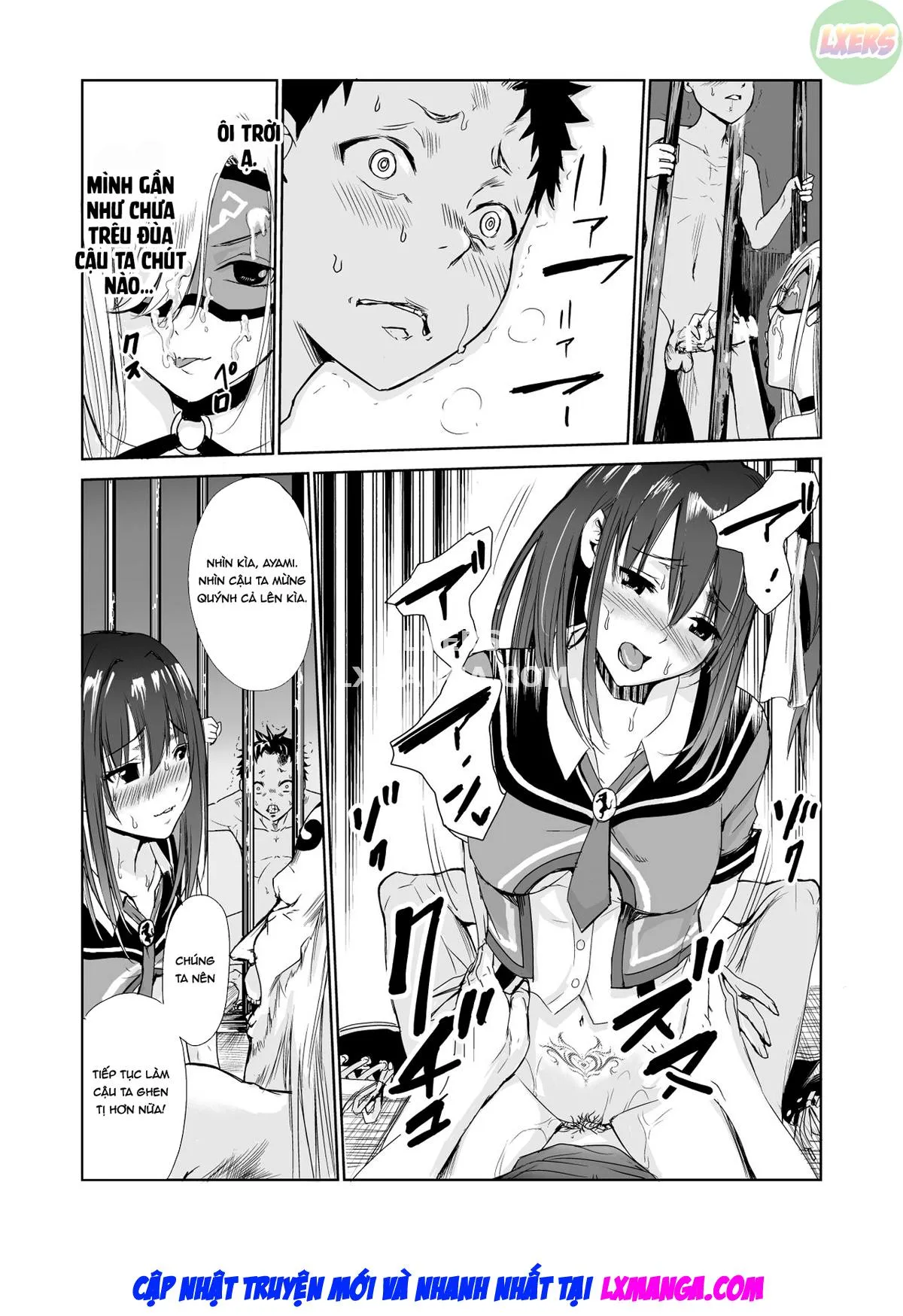 HentaiVN.net - Ảnh 40 - Tsuyagari Mura [~Kareshi O Mamoru Tame Hikyou No Mura De Kyousei Gohoushi & NTR Sex~] - Chap 3